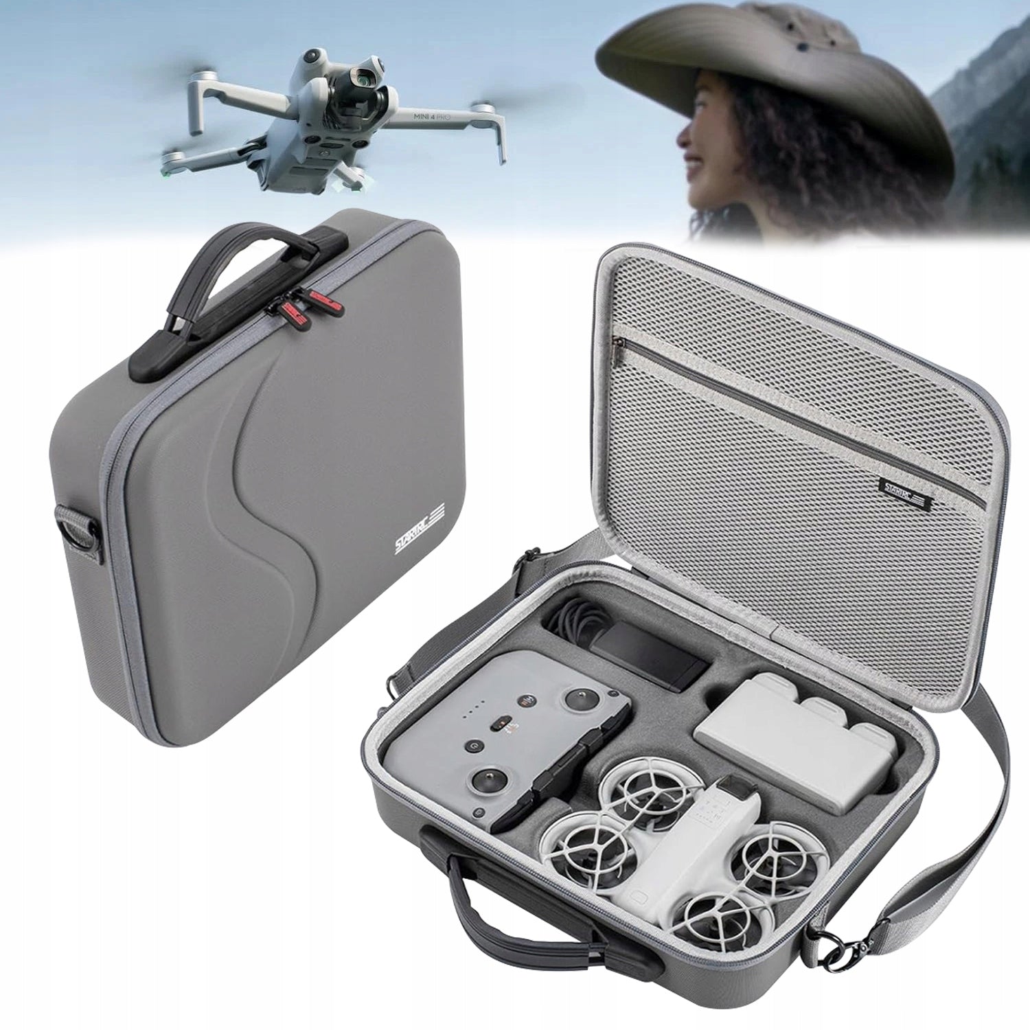 Portable Case Durable Hard Case for DJI NEO RC-N3 Fly