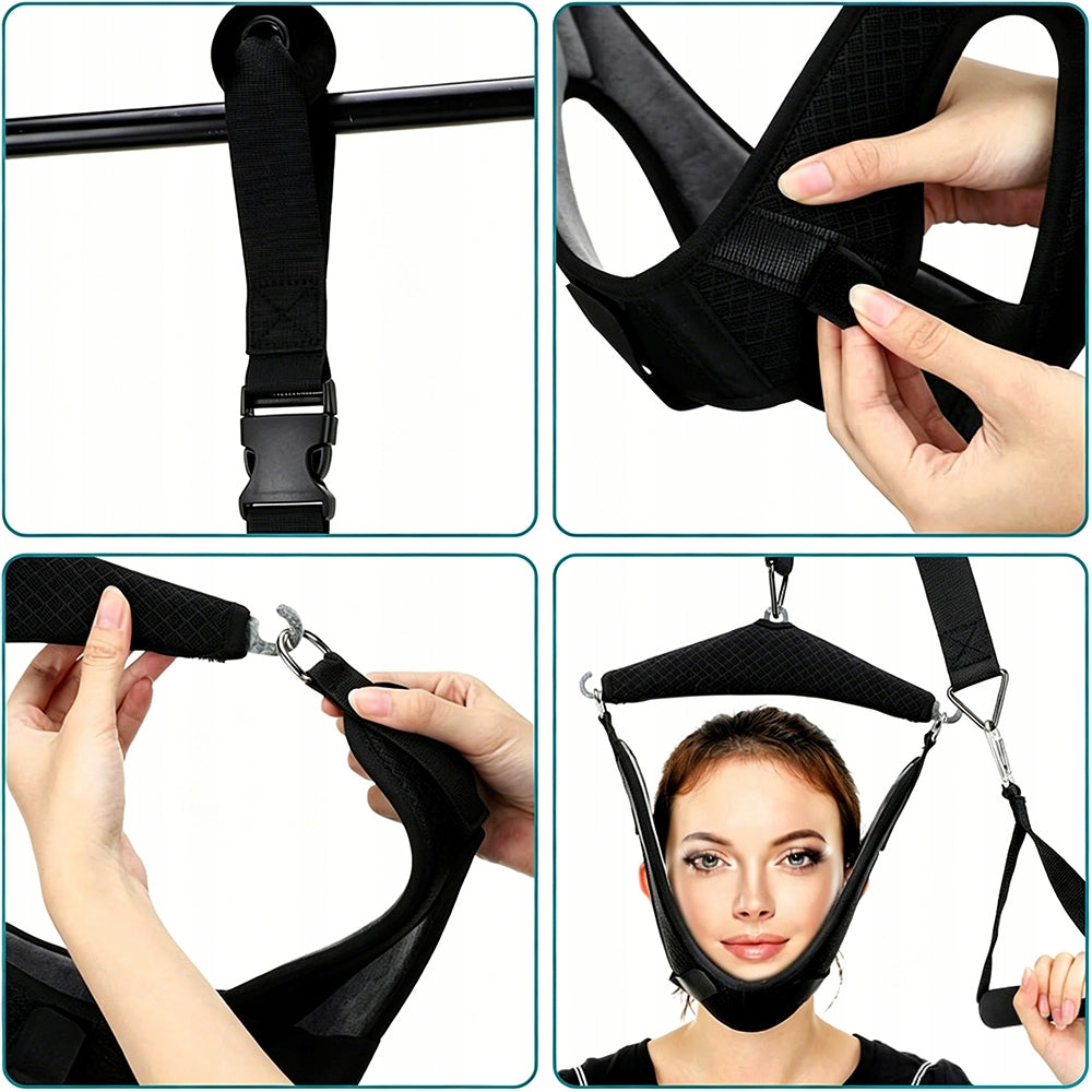 Portable Cervical Neck Traction Device Neck Pain Spine Decompression Kind nape, back and neck