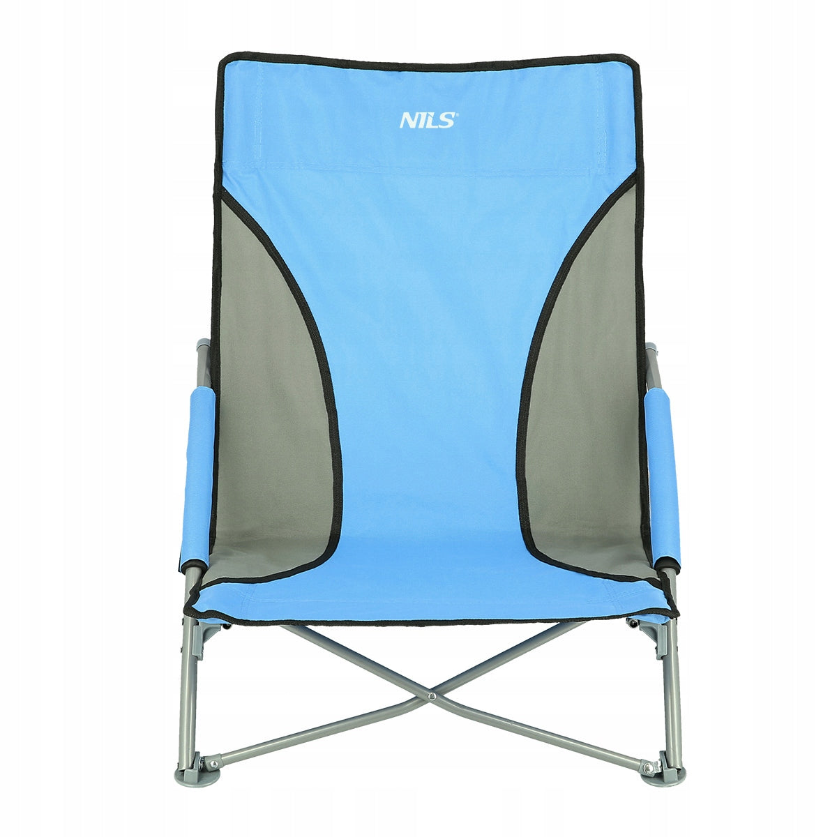 Portable Chair with Backrest for Beach Fishing Lightweight 120kg BLUE Manufacturer code 15-03-231