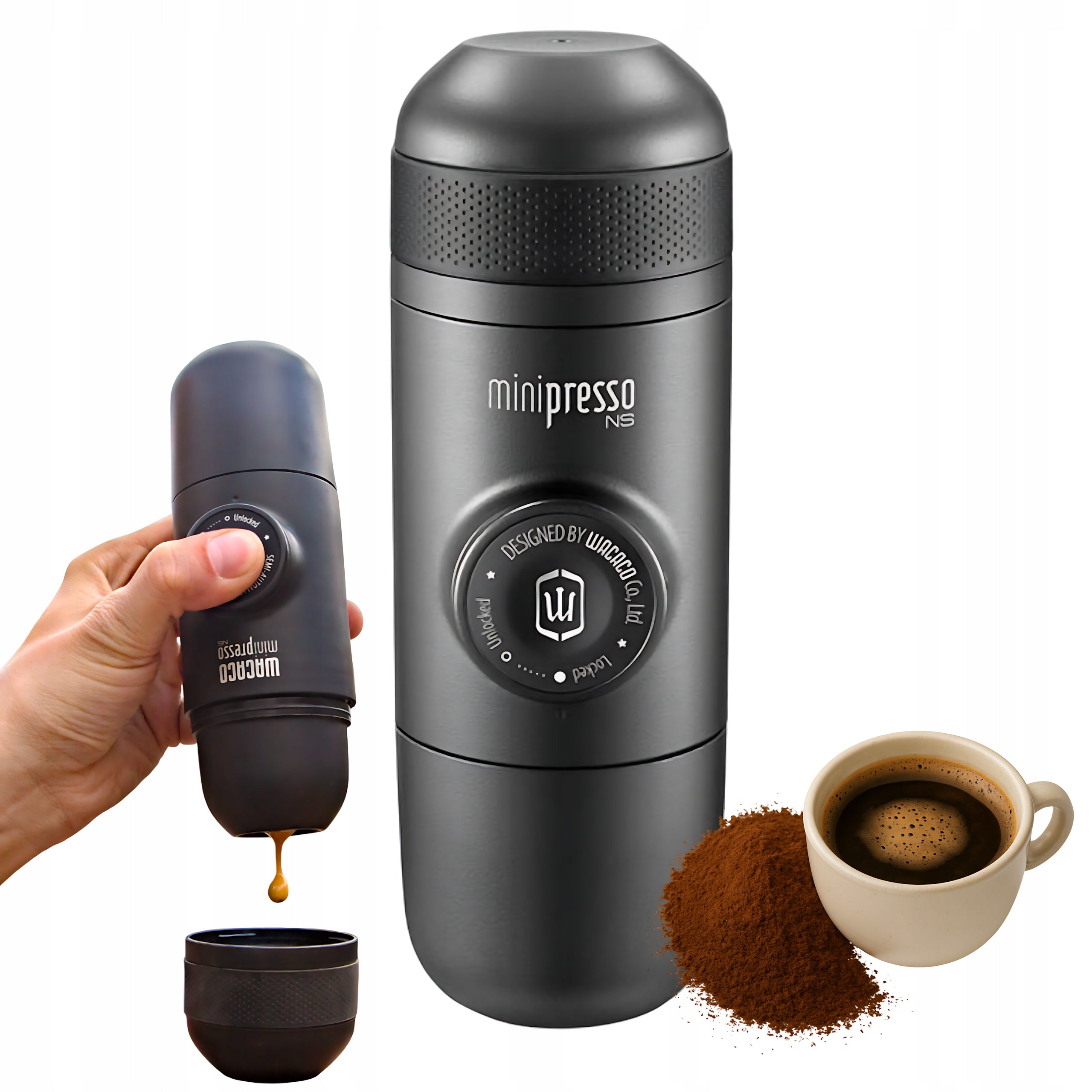 Portable Coffee Maker Wacaco Minipresso Ns For Travel Manual Brewing