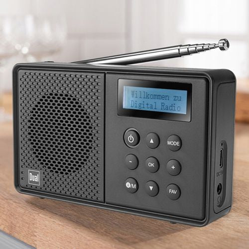 Portable Digital Radio DUAL MCR 100 DAB+ FM Rechargeable RDS Bluetooth Brand Dual