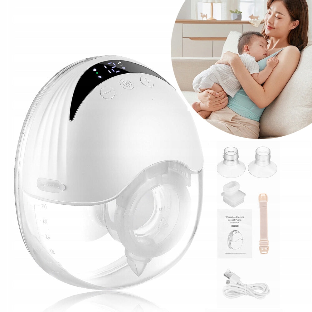 Portable Electric Breast Pump With 4 Modes, Wireless Shell