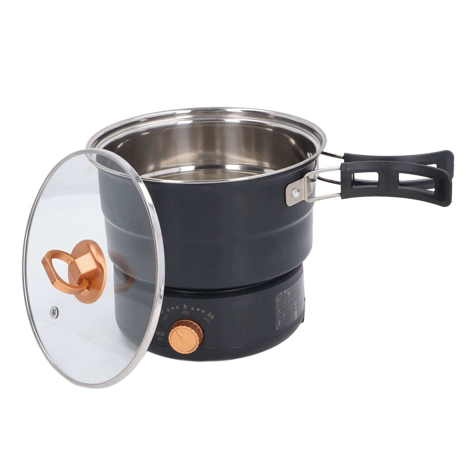 Portable Electric Cooker 500W 1,6L With Folding Handle Hot LU