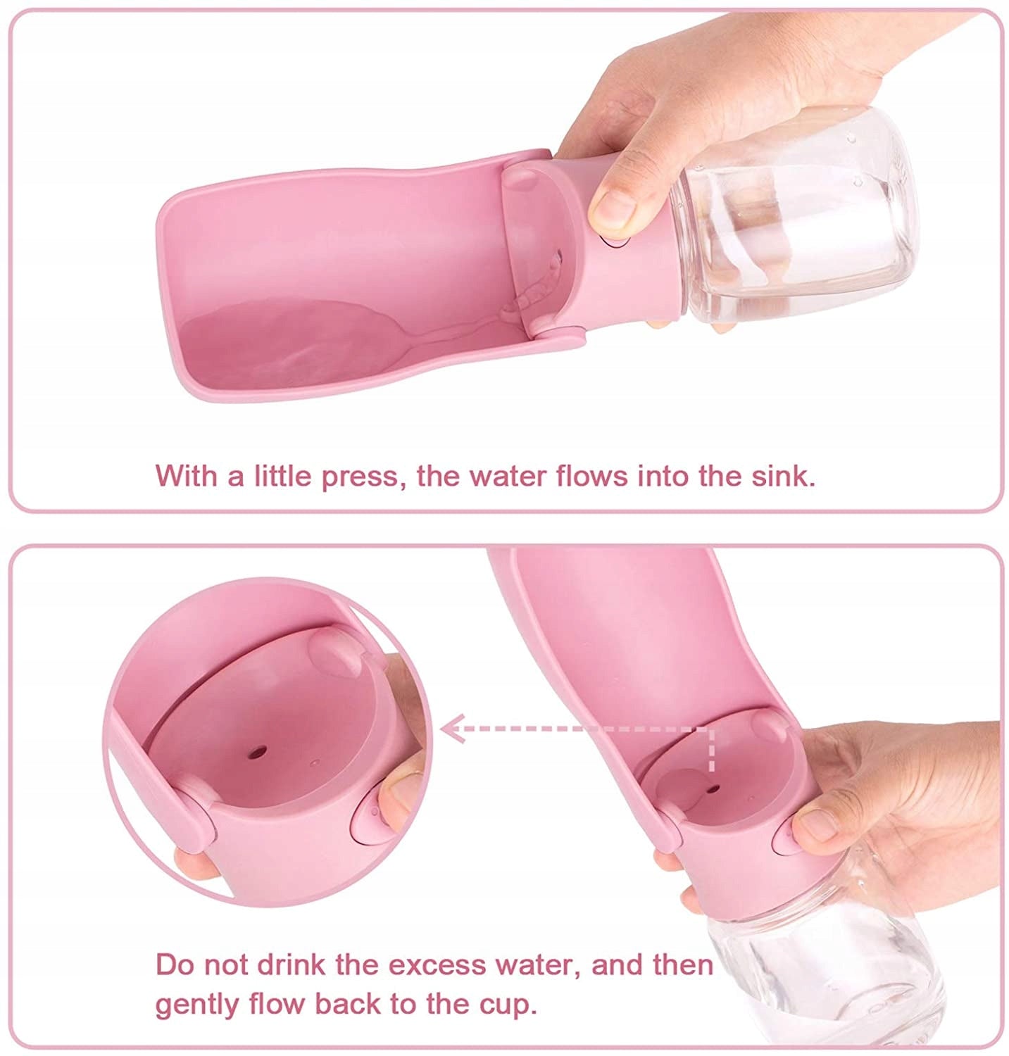 Portable Folding Water Bottles for Dogs 350ml Brand no brand