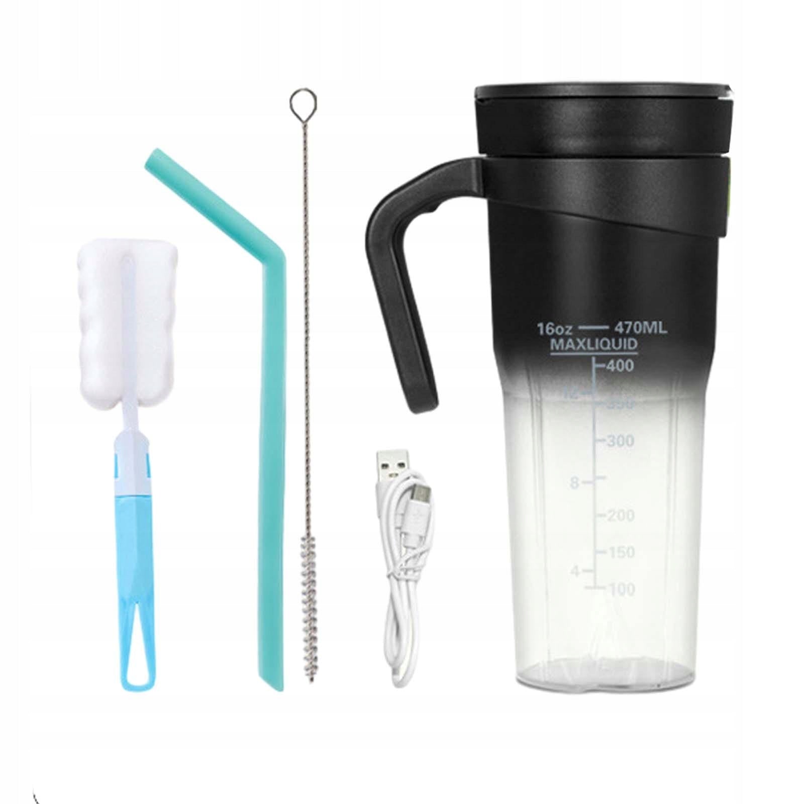 Portable Fruit Juicer Rechargeable Portable Durable Ice Blender Mixer Black Brand no brand