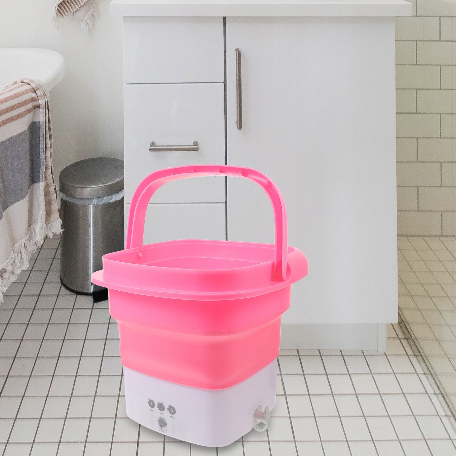 Portable HANDHELD HIKING WASHING MACHINE FOR CLOTHES IDEAL FOR TRAVEL Foldable Type not specified