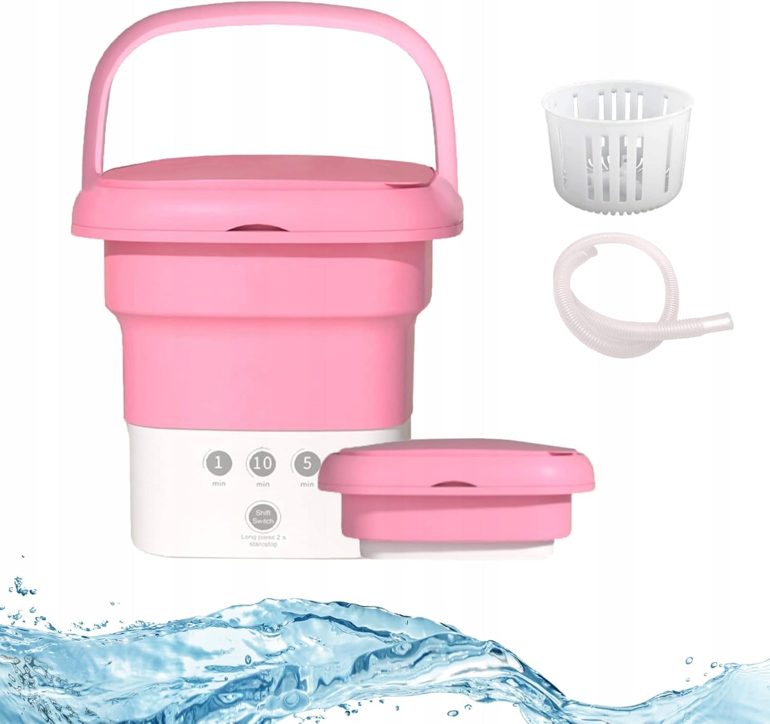 Portable HANDHELD HIKING WASHING MACHINE FOR CLOTHES IDEAL FOR TRAVEL Foldable
