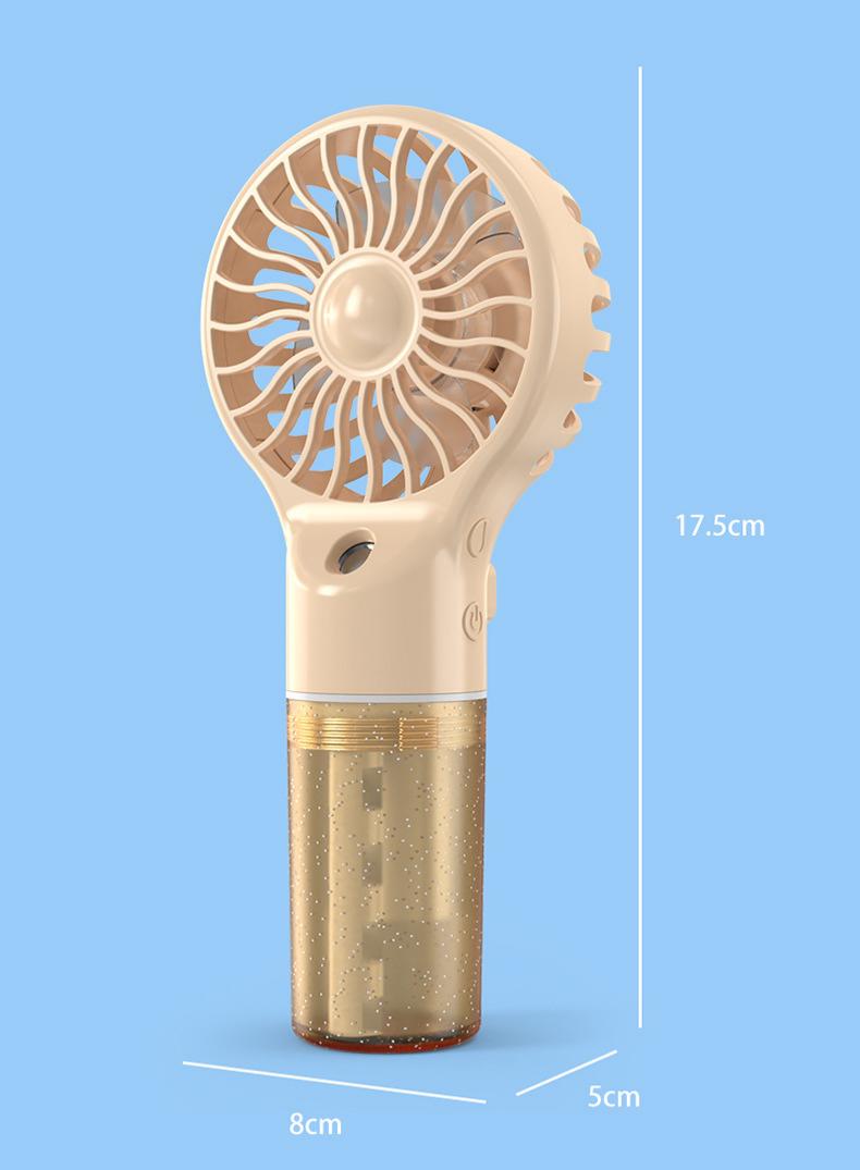 Portable Handheld Fan with Spray Function, 4 Speed Degrees 500mA Packaging status original