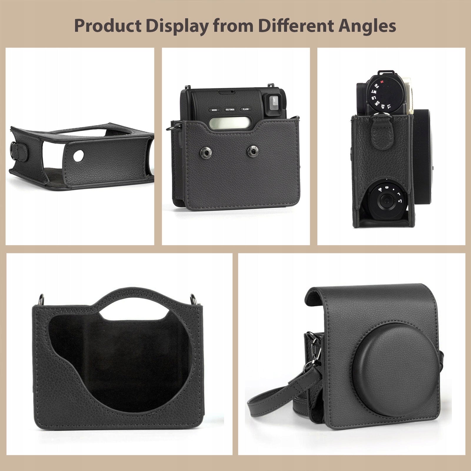 Portable Instance Retro Skin Style Camera Bag with