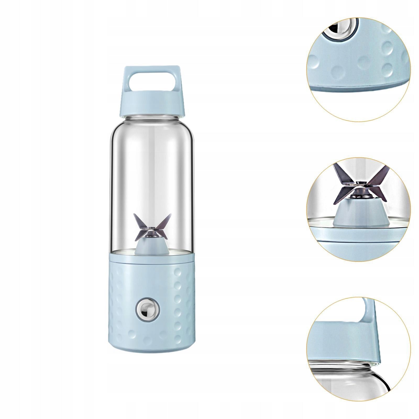 Portable Juicer Blender Sports Bottle Shakes Juicer Mixer Citrus Blue Brand no brand