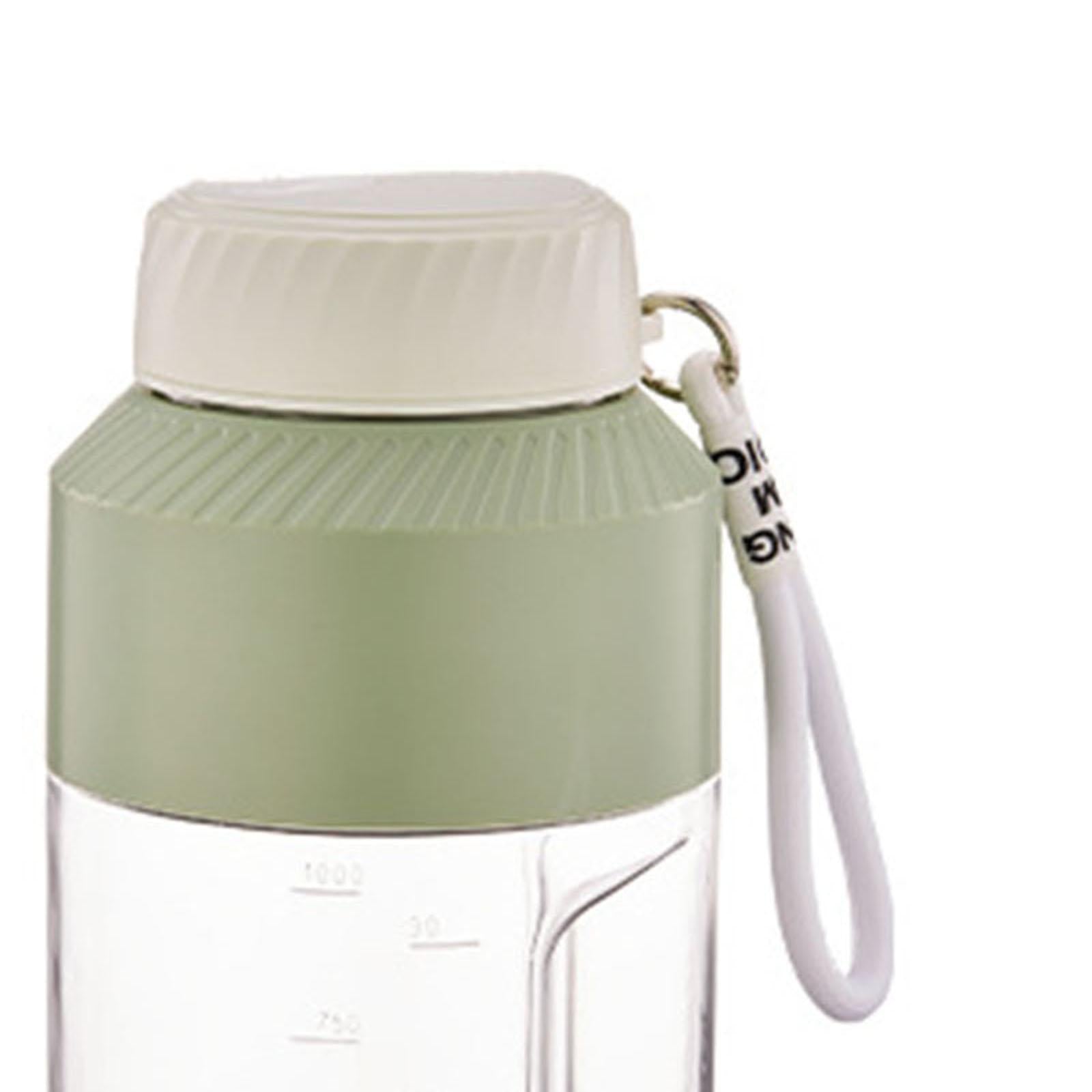 Portable Juicer Blender with and Strap Sports Bottle Green Double Lid Brand no brand