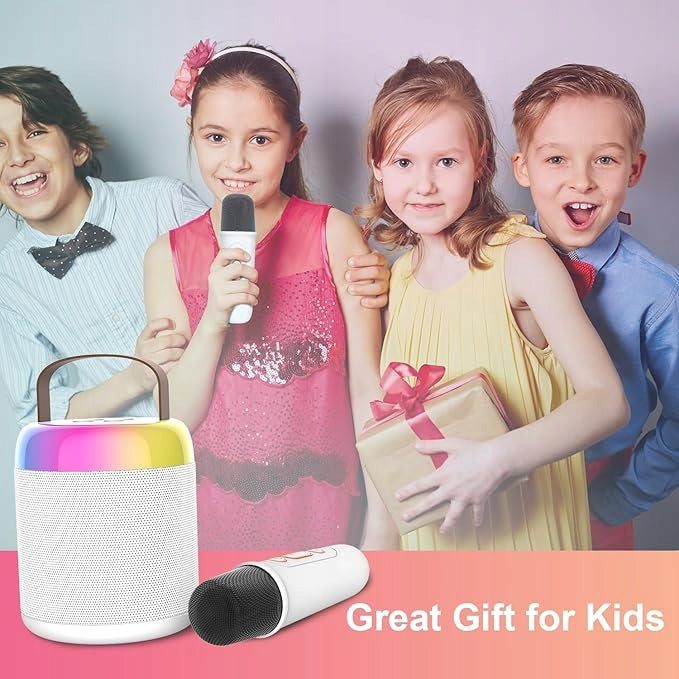 Portable Karaoke Speaker for Kids with Two MONODEAL Y2 Microphones Packaging status original