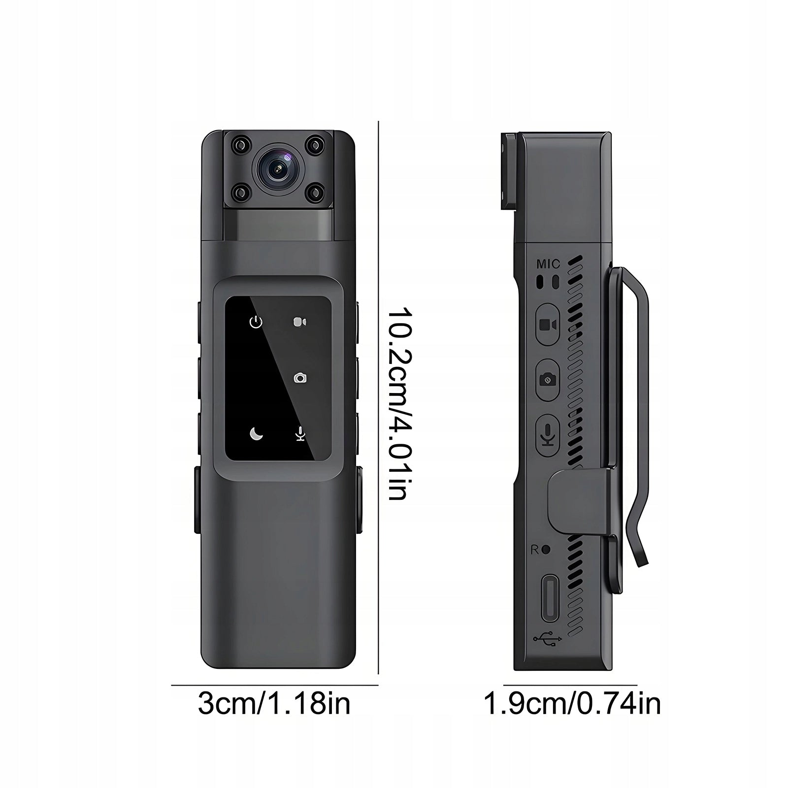 Portable Mini Action Camera, 1080P Portable Screen Camera Brand no brand