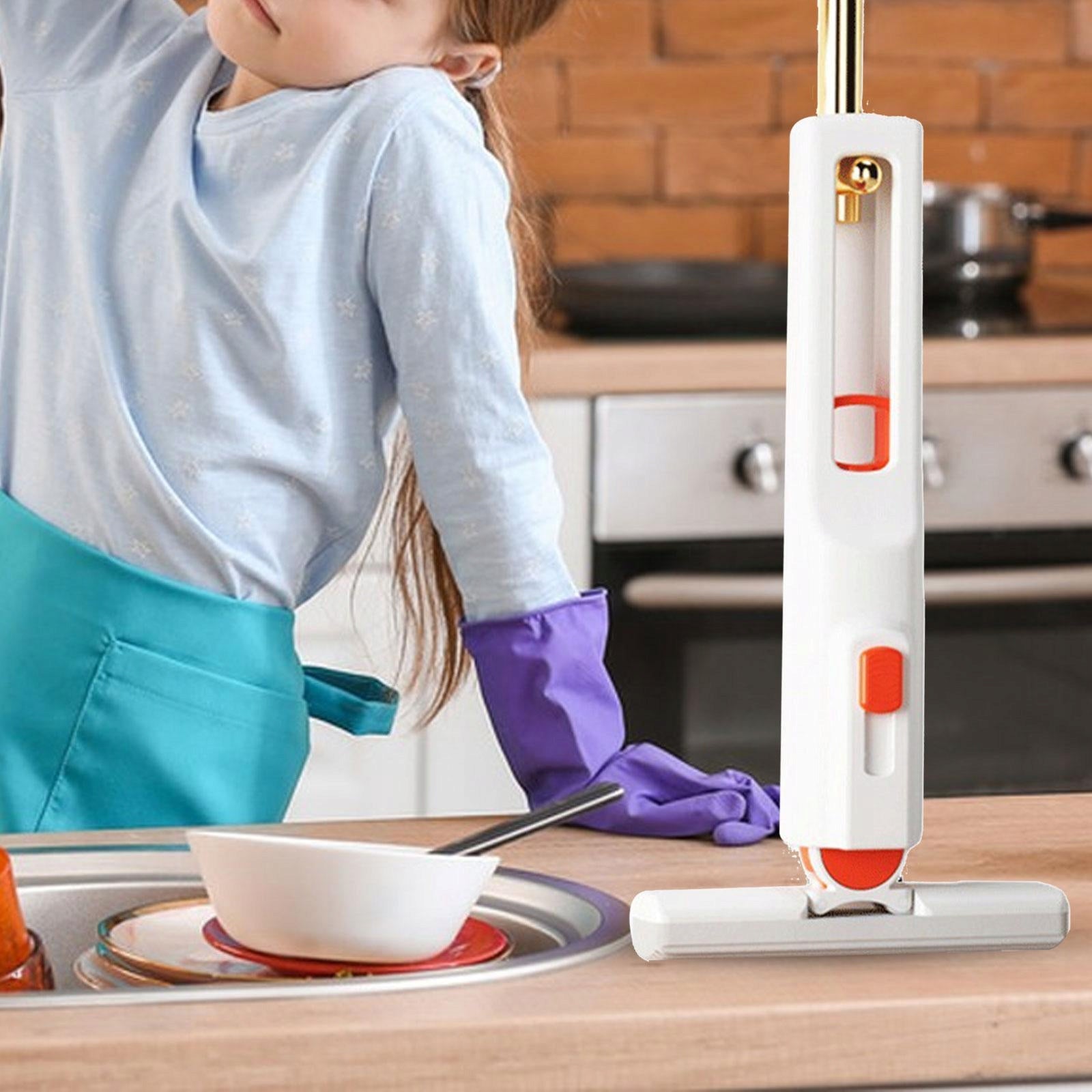 Portable Mini Mop Mop Cleaning Tool Good Performance Adjustable 2 Sponge Dominant color other