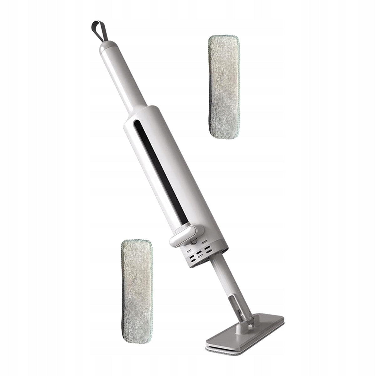 Portable Mini Mop Reusable Desk Cleaning Short Rotatable Hand Wash Gray