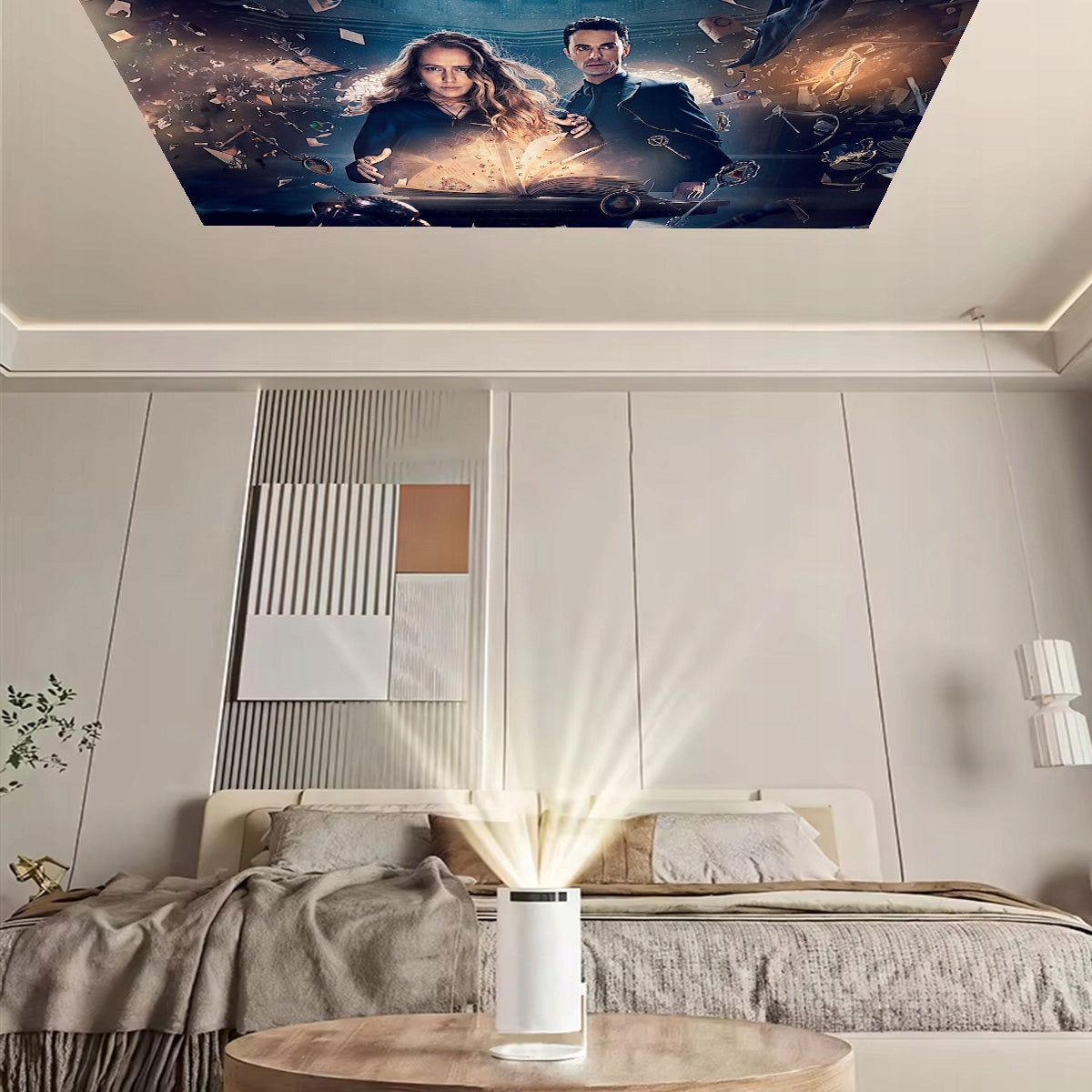 Portable Mini Projector Android TV Wifi 6 Projector 360 Full HD 4K Bluetooth Manufacturer code Przenośny Projektor Android do telefonu HY300