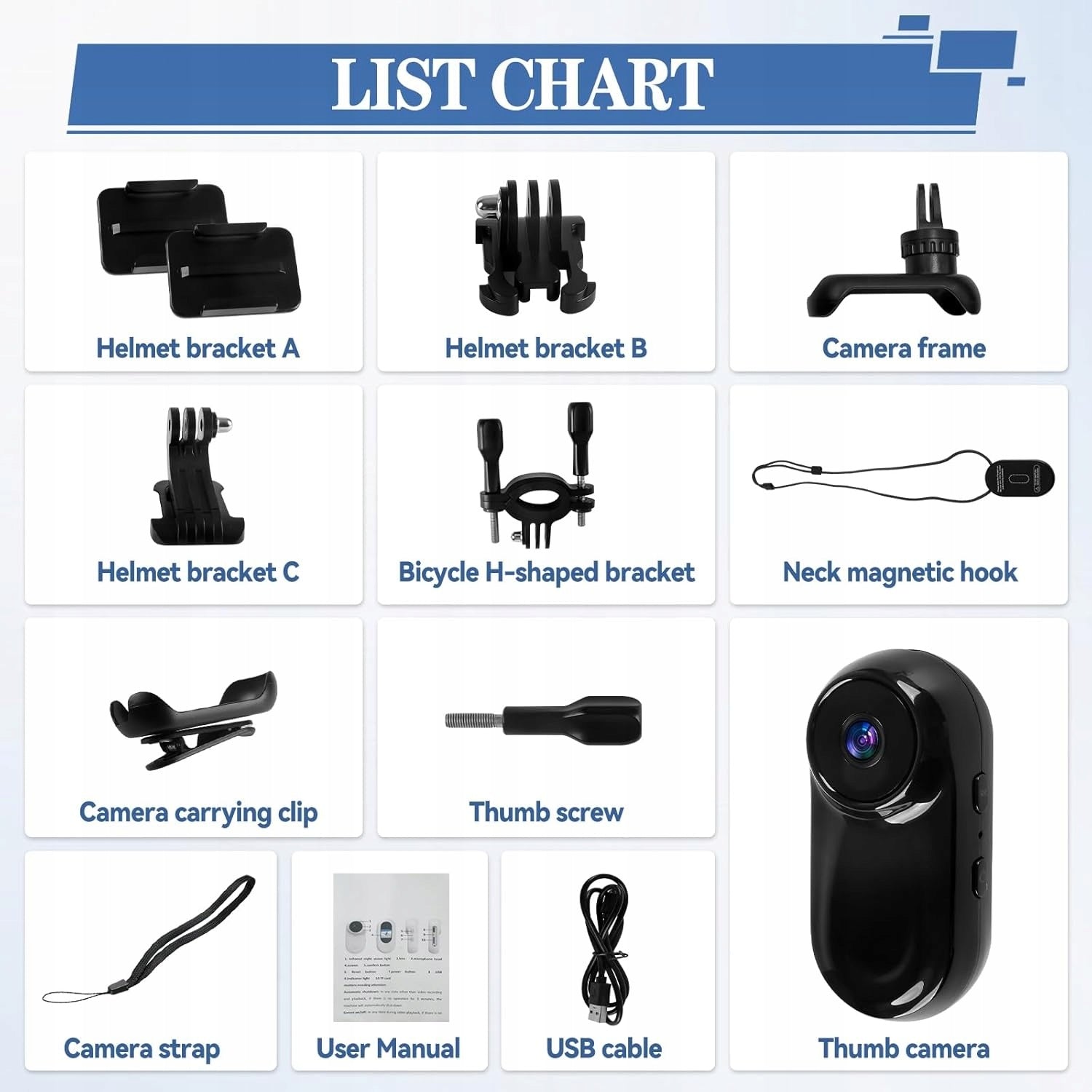 Portable Mini Sports Camera 1080P HD Wide Angle For Vlogs Manufacturer code 206202516.53