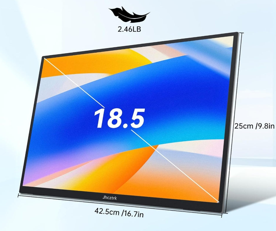 Portable Monitor 18,5 inch 120 Hz FHD 1080p HDMI USB-C sRGB HDR 8276 Brand no brand