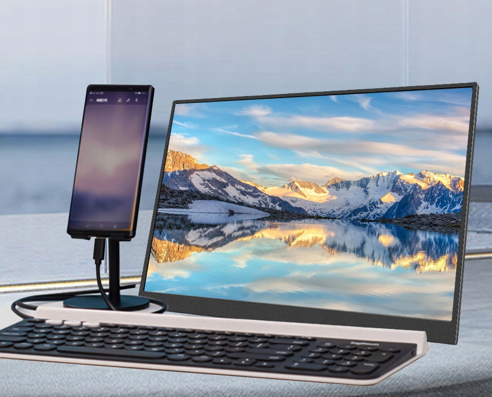 Portable Monitor for Laptop Phone 15,6 inch LED IPS FHD 1920x1080 60hz Manufacturer code 16:9 miniHDMI USB-C HDR komputera