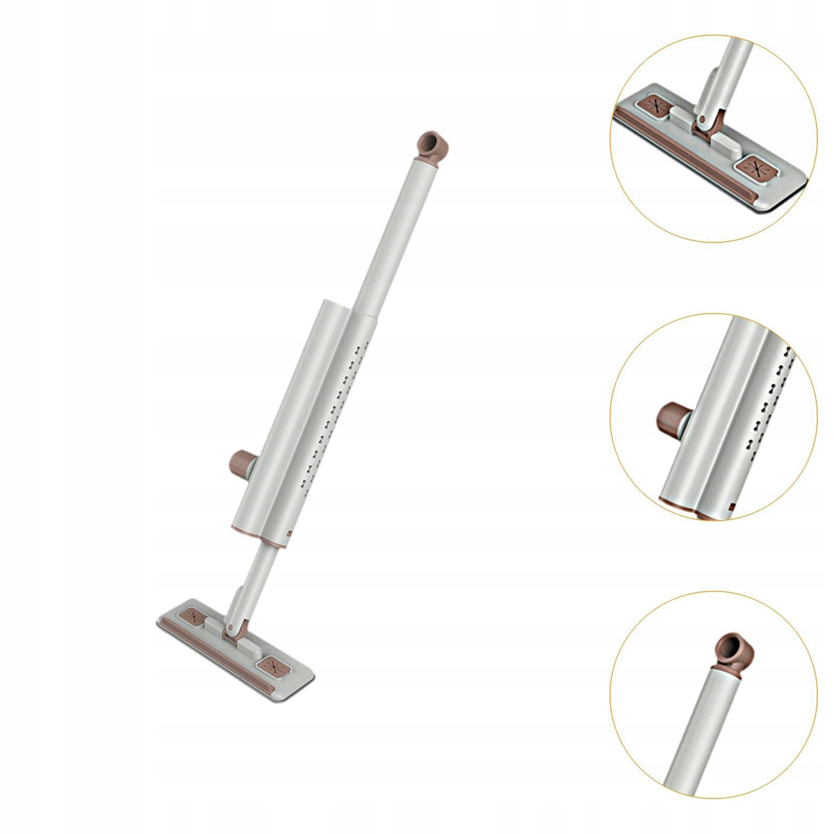 Portable Mop Rotating Head Foldable Floor Cleaning System Pull Handle Mini Packaging status original