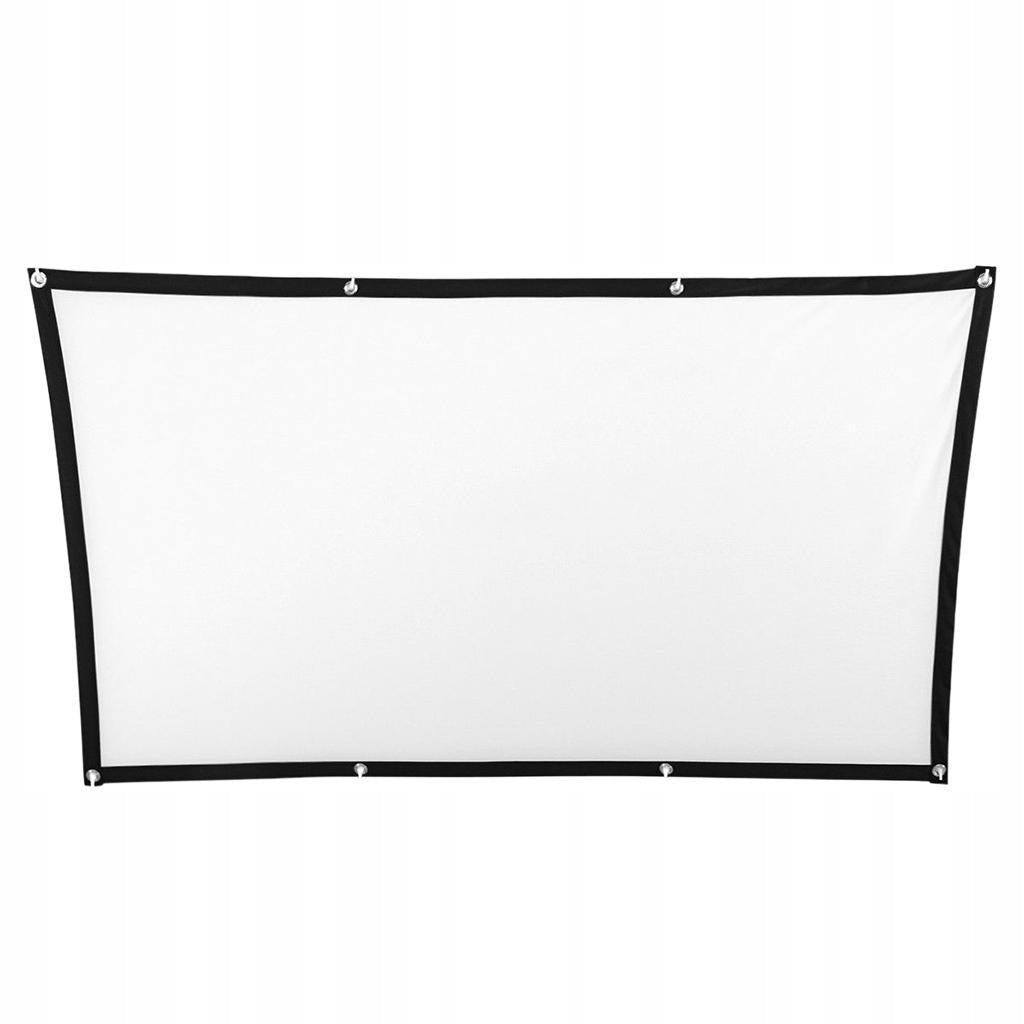 Portable Movie Inch Home Cinema Screen Roll Easily Polyester 60inch