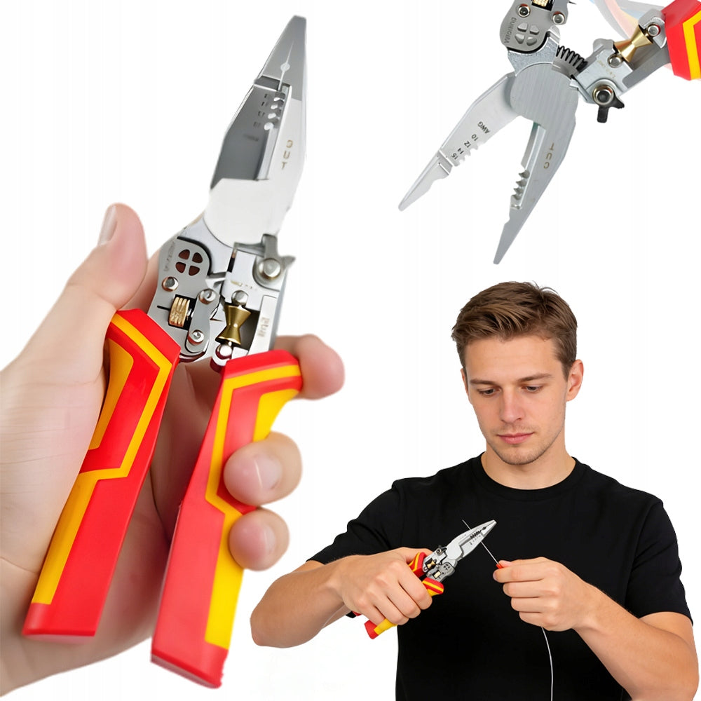 Portable Multifunctional Pliers for Pulling Insulation/Cutting/Clamping