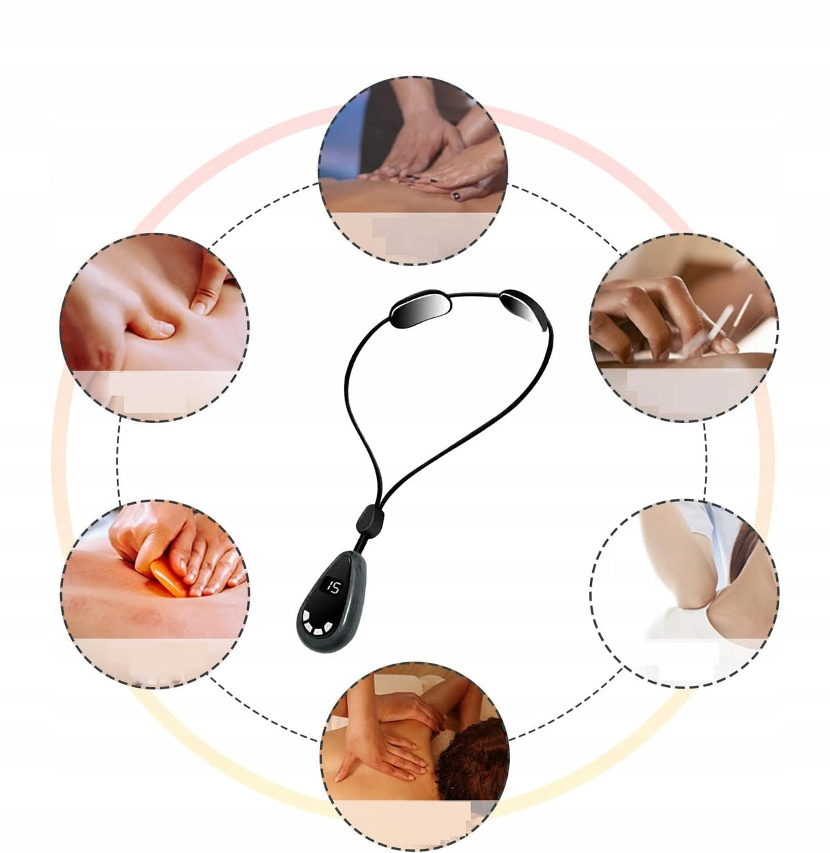 Portable Neck Massage Device, 6 Modes, EMS Manufacturer code B0BHP28FB6