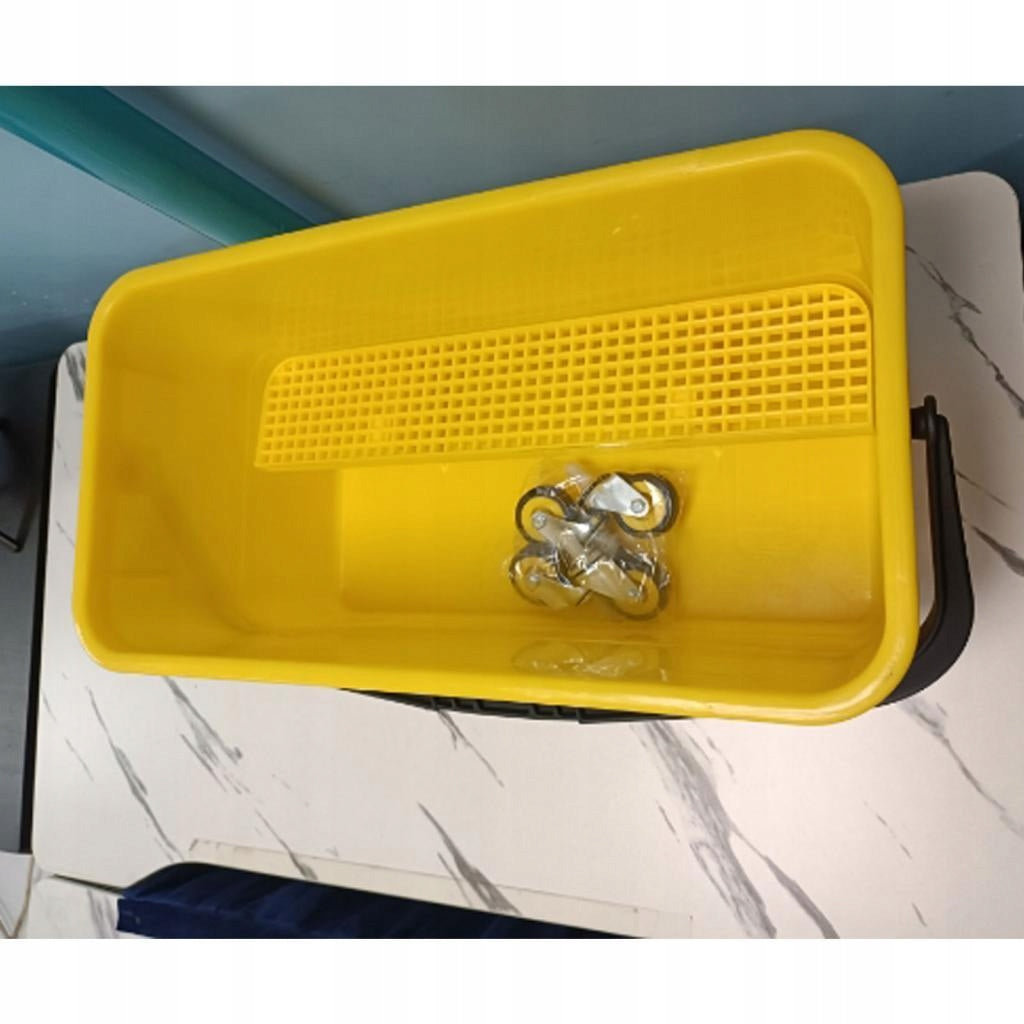Portable Pail Comfortable Handle Easy to Carry 24L Professional Yellow Brand no brand