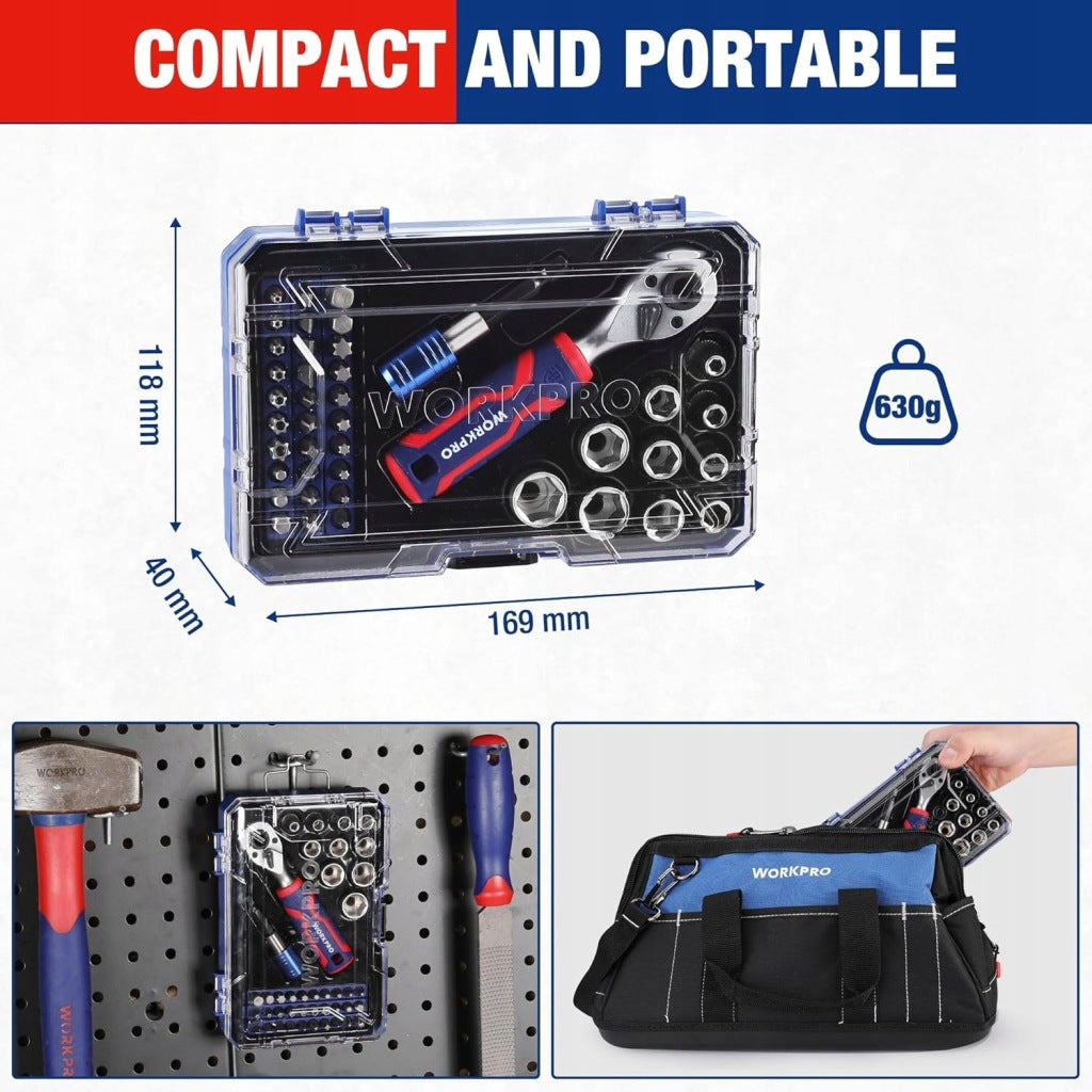 Portable Pocket Handheld Key Set Caps Rattle Bits 1/4 Manufacturer code W003022AU