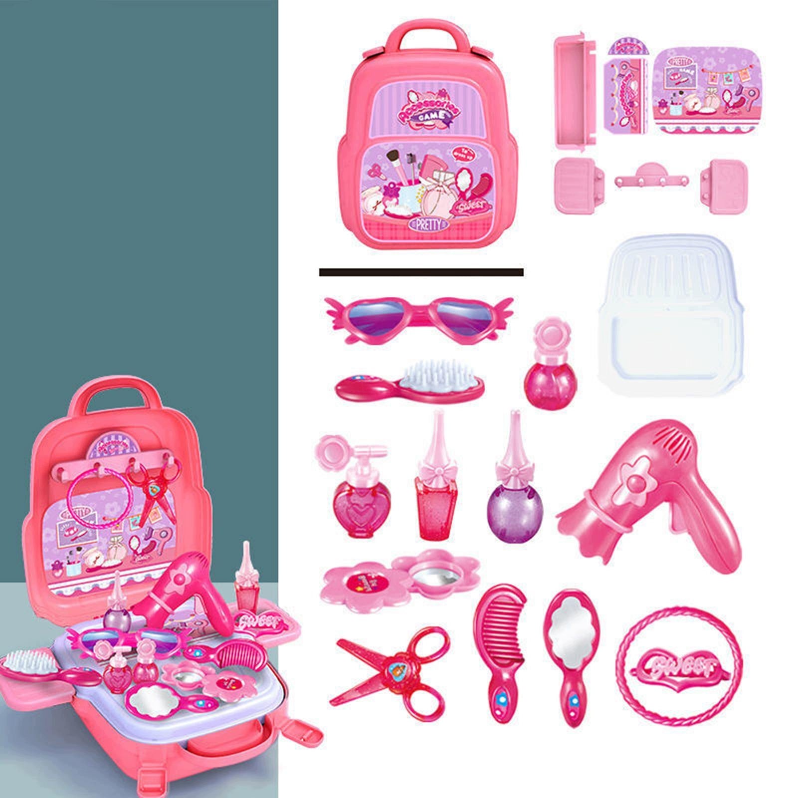 Portable Pretend Play Set Montessori Fine Motor Skill Sensory for Makeup Medical device no