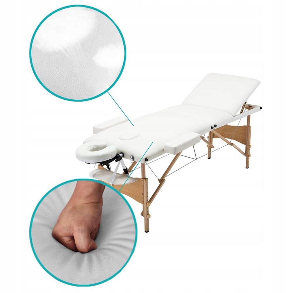 Portable Professional Massage Bed 3-Segment Adjustable Headrest Brand no brand