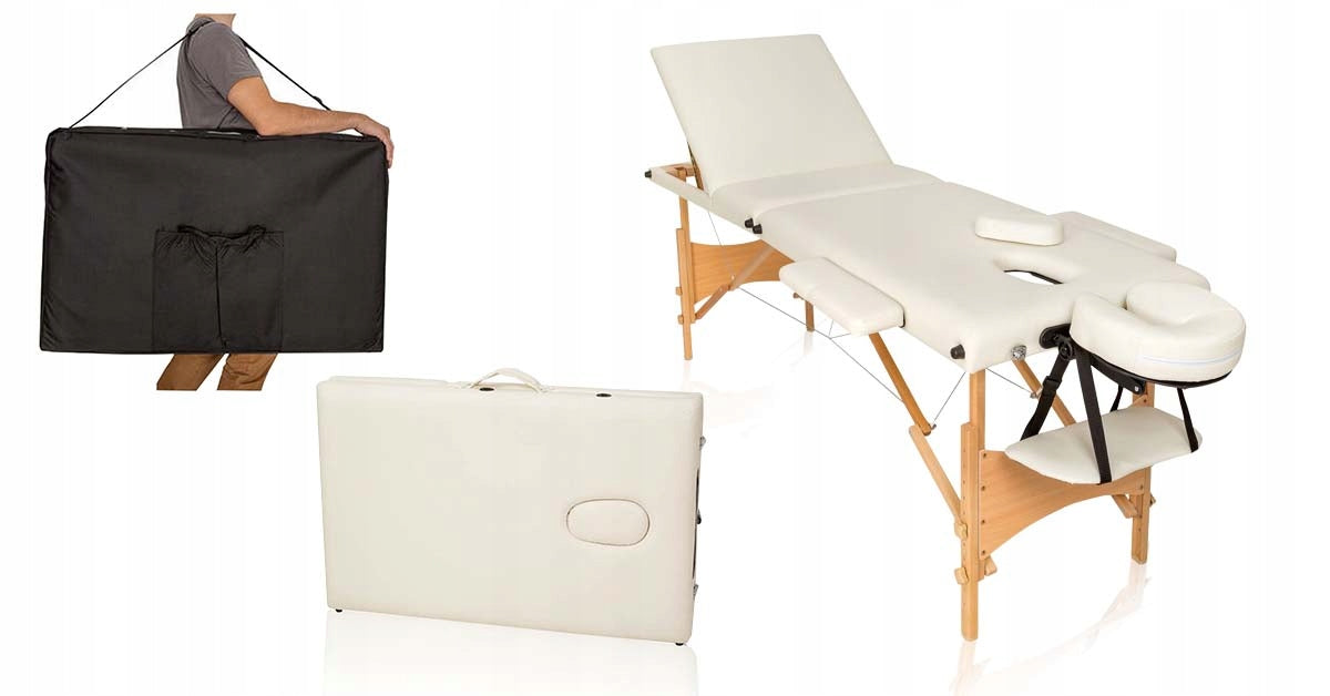 Portable Professional Massage Bed 3-Segment Adjustable Headrest Medical device yes