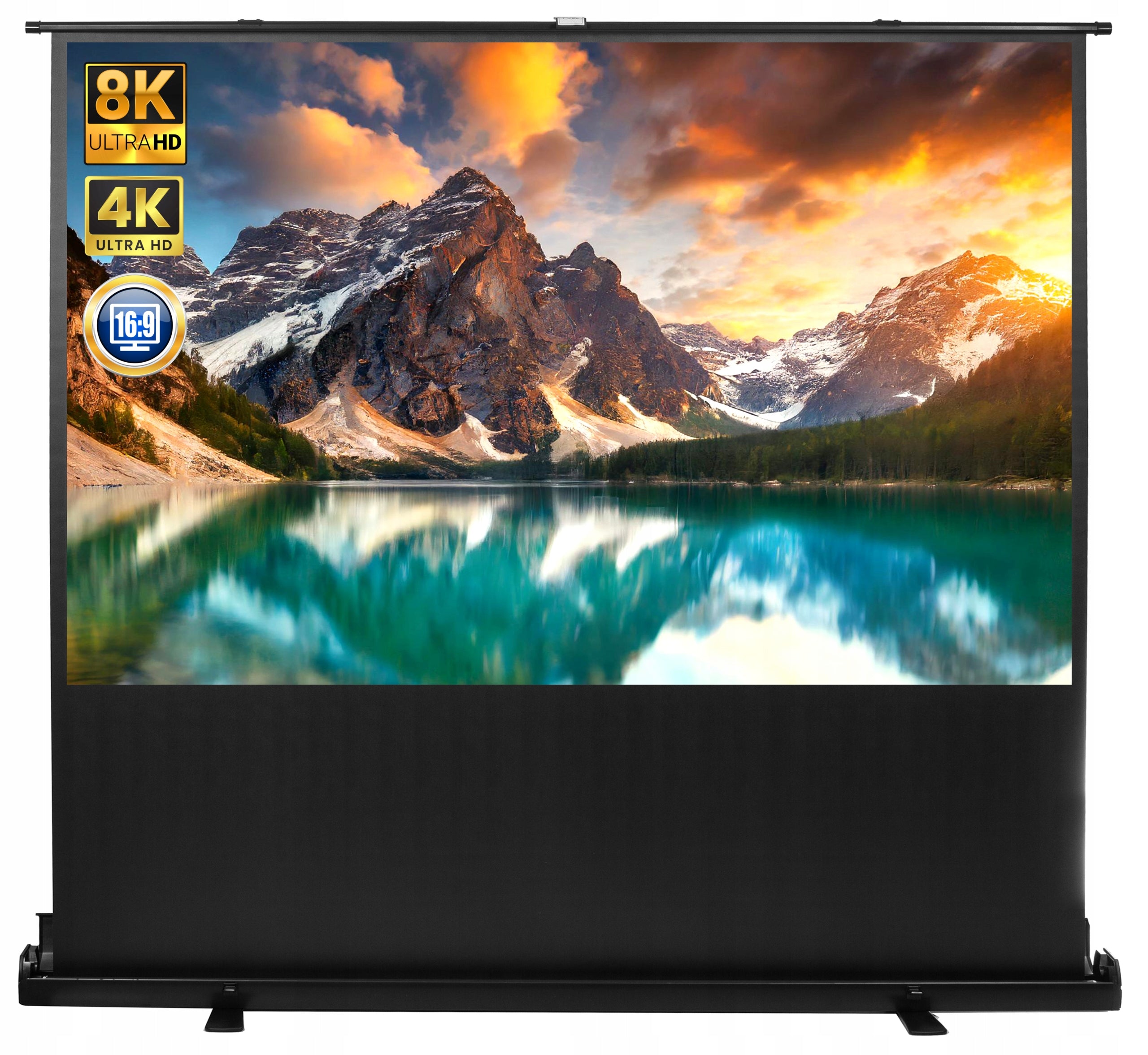 Portable Projection Screen 100" 16:9 Floor Folding Maclean MC-964
