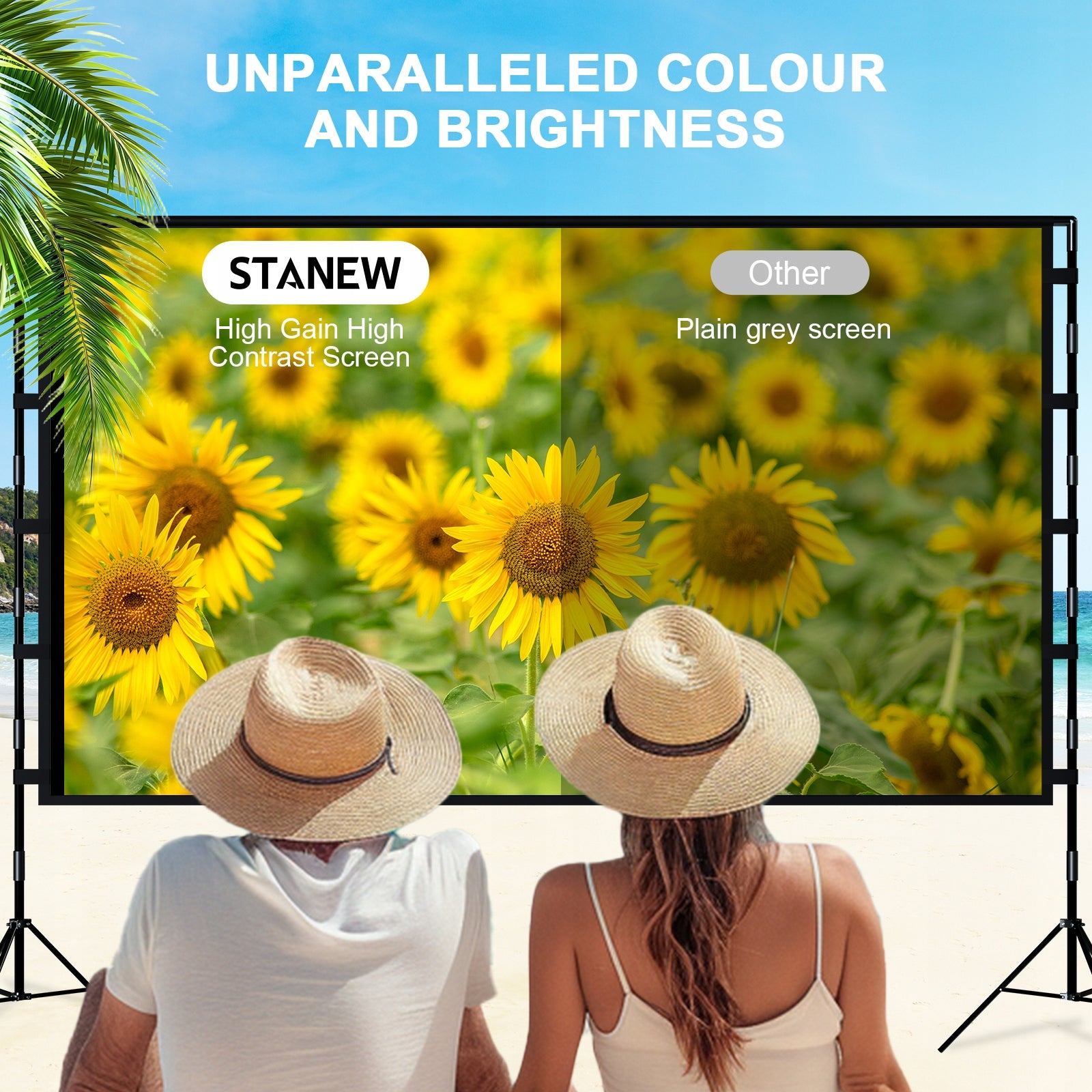 Portable Projection Screen 120 Cali With Tripod For Outdoor Use Manufacturer code ST-T310