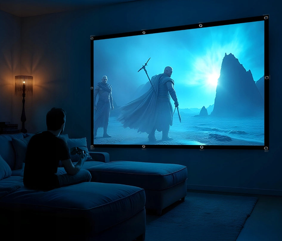 Portable Projection Screen 150'' 4:3 300x220cm Easy Installation 179° Angle Brand no brand