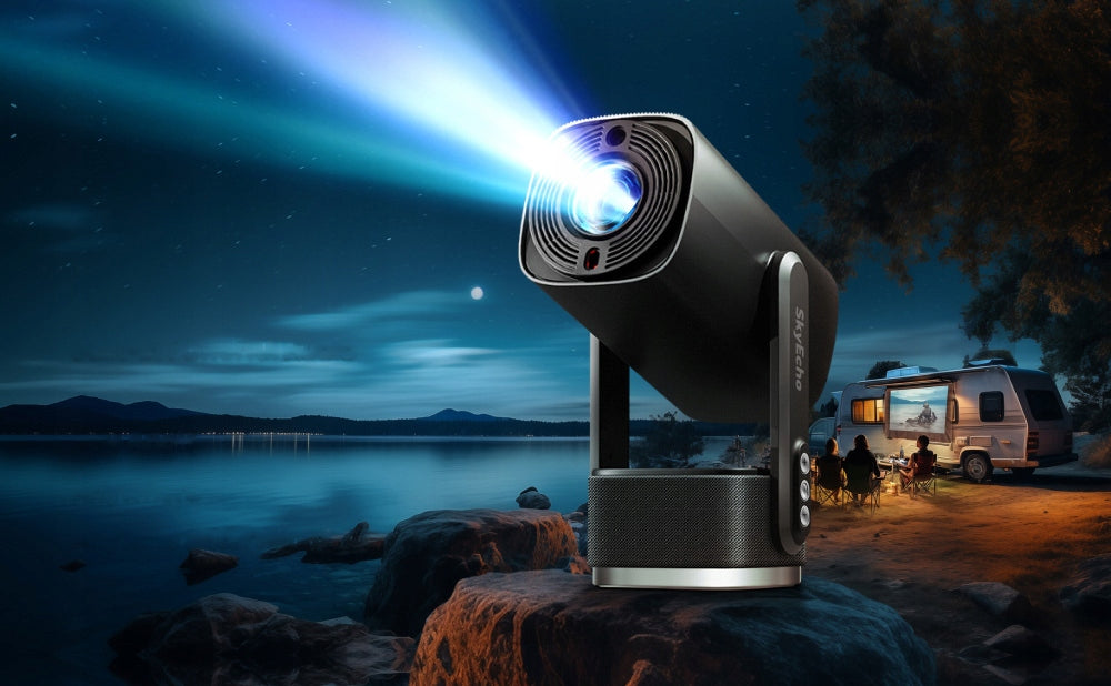 Portable Projector SkyEcho FreeONE Pro 350ANSI 2H Playtime Android 1080P 4K Packaging status original