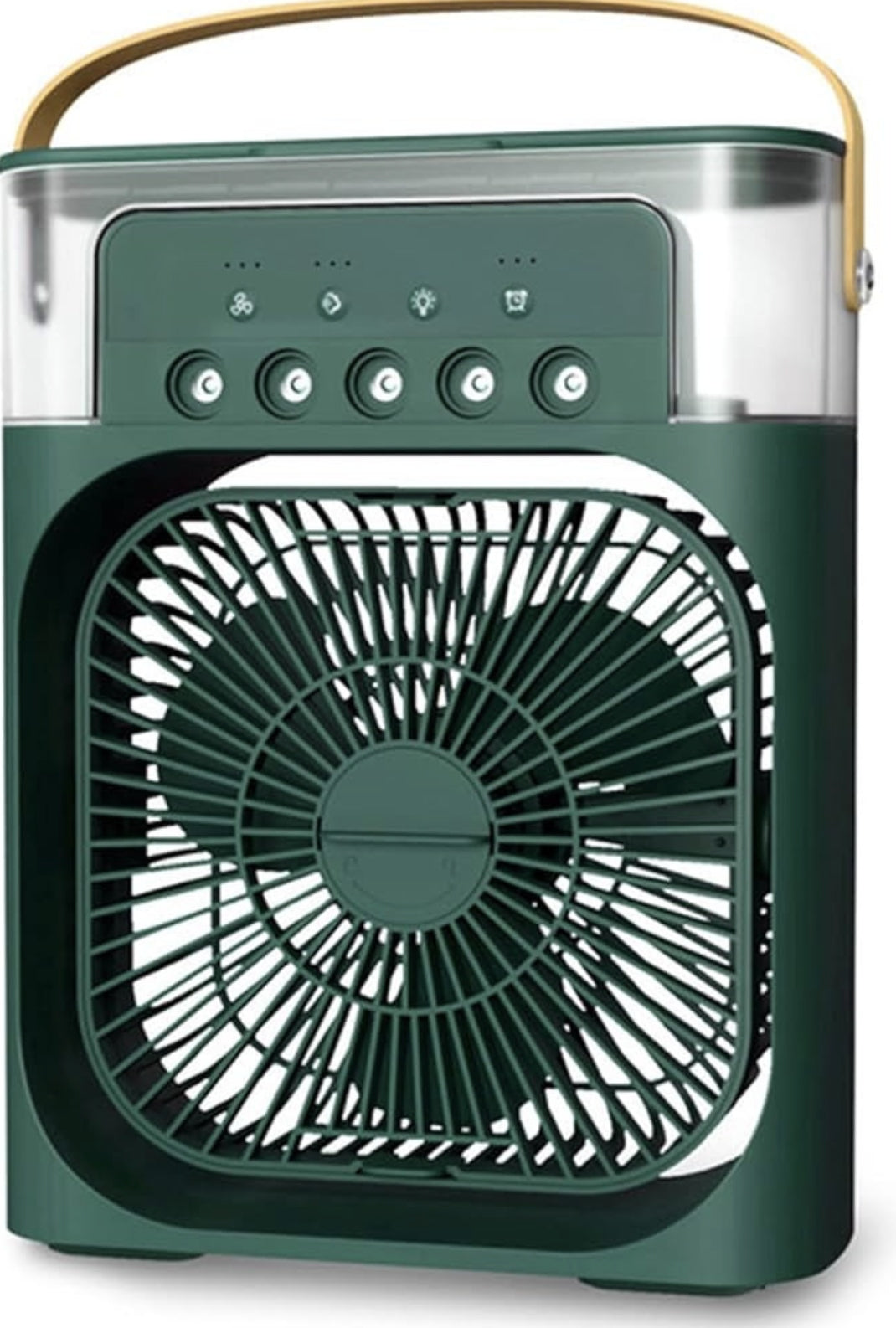 Portable Quiet Fan Humidifier Air Conditioner 3in1 USB for Water - Green