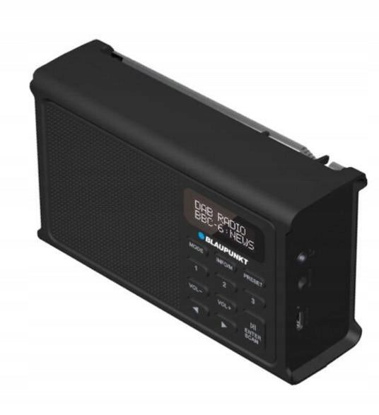 Portable Radio BLAUPUNKT Portable Radio DR3BK Black Brand Blaupunkt
