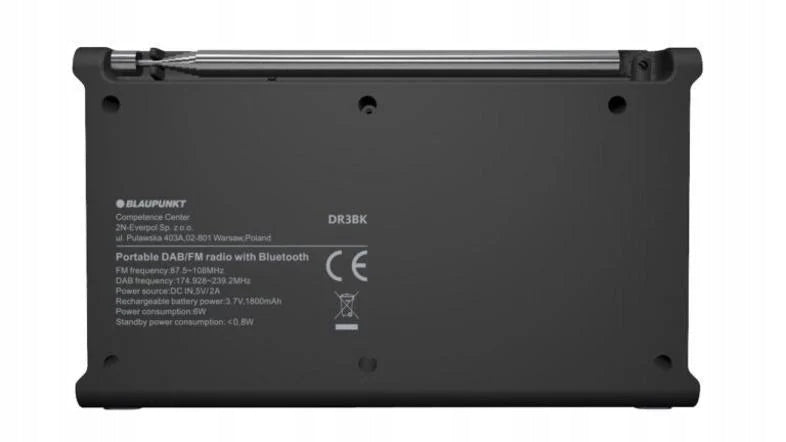 Portable Radio BLAUPUNKT Portable Radio DR3BK Black Packaging status original