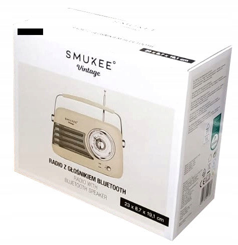 Portable Radio Smukee Cream 5W Bluetooth Speaker Brand Smukee