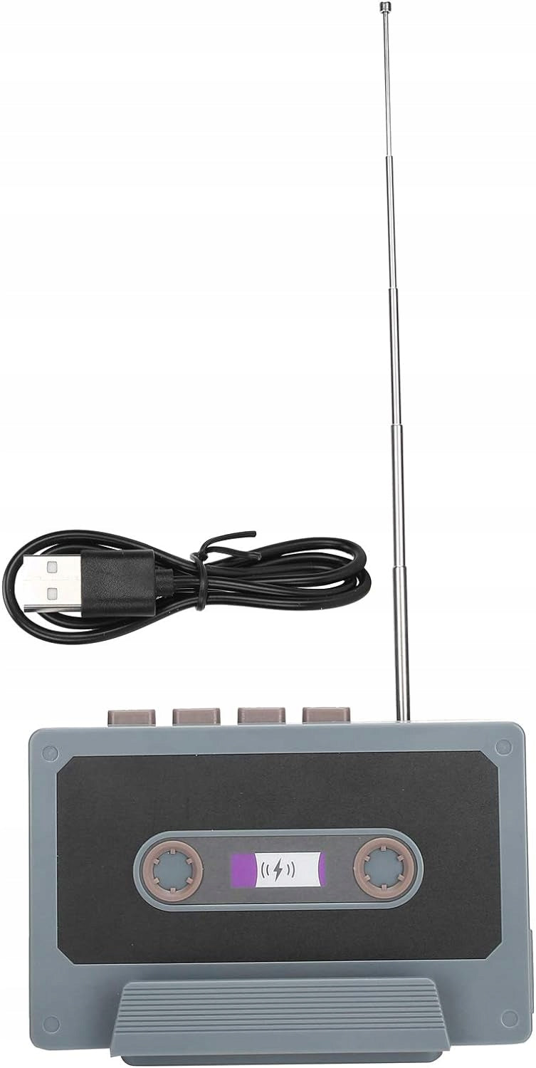 Portable Retro Bluetooth Speaker with Phone Holder, Radio