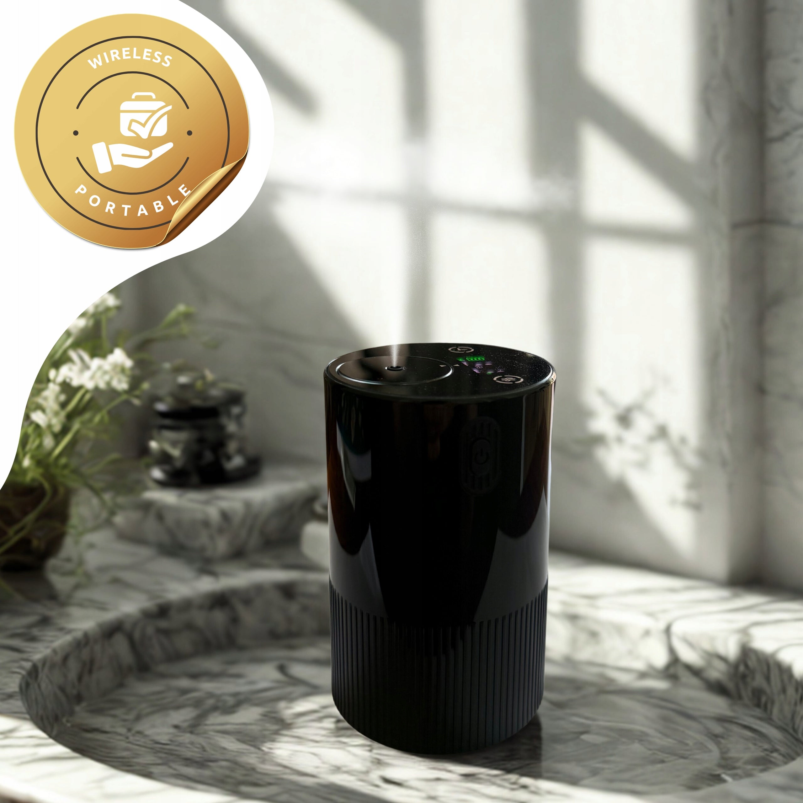 Portable SIRI Diffuser for Essential Oils Nebulizer Silent MOONFIRE Brand Moonfire