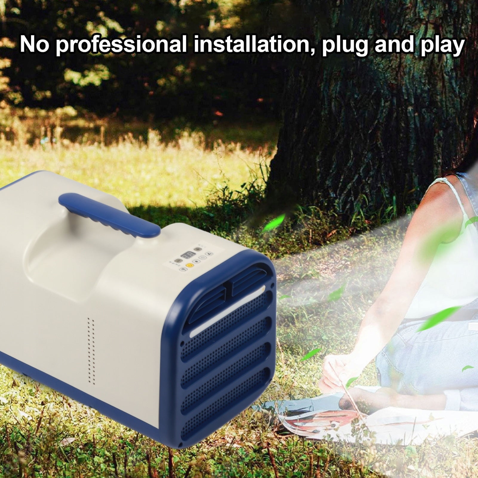 Portable Small Air Conditioner, Portable Low Noise Cooler O Type not specified