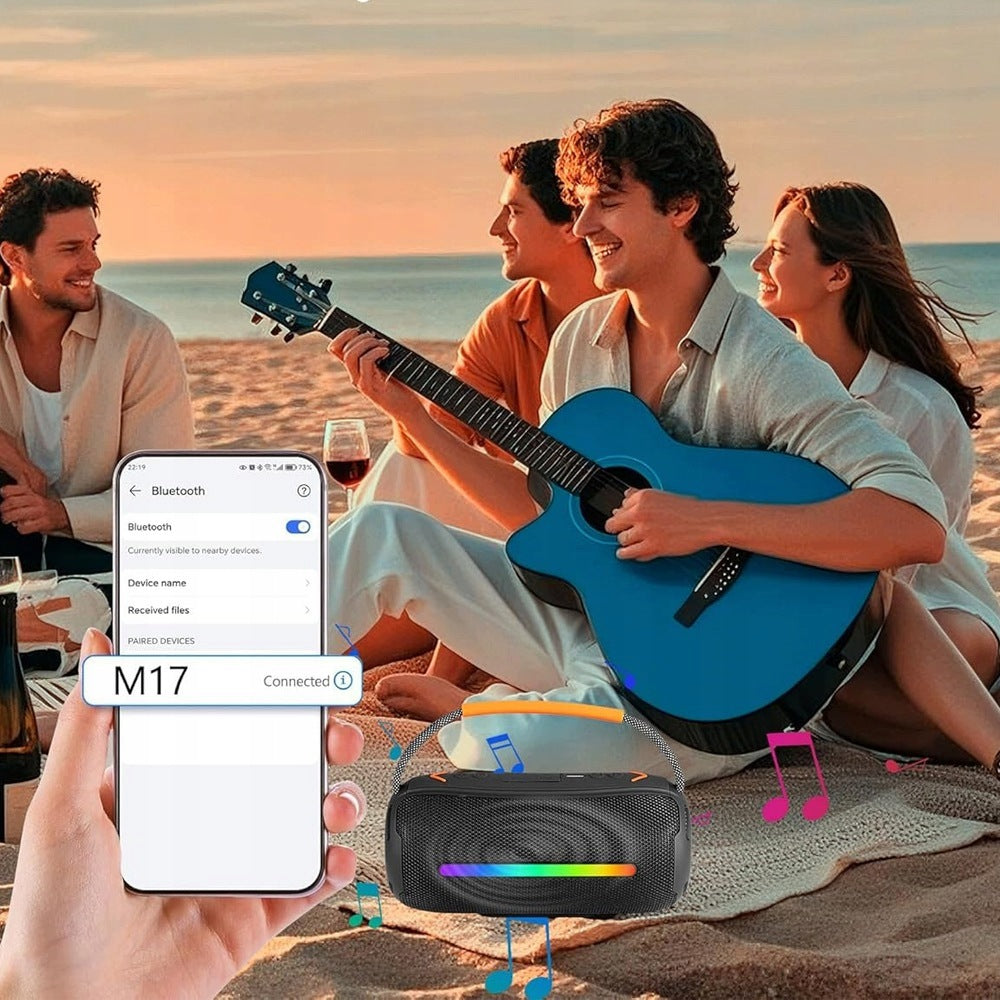 Portable Speaker 20W Bluetooth Column Boombox With RGB TF AUX 2400mah IPX6 Packaging status original