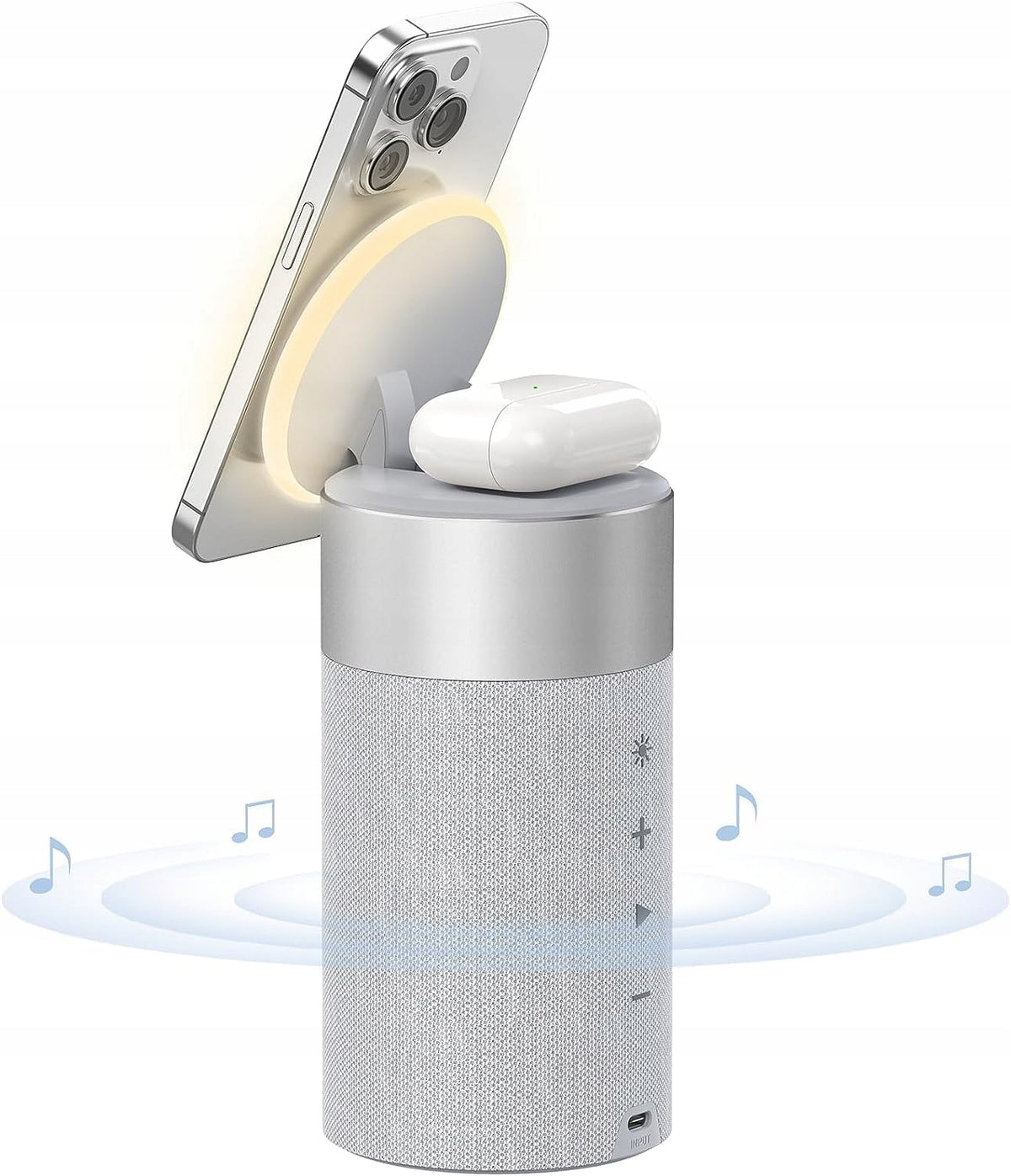 Portable Speaker S02 Speaker Night Light Induction Charger Led r10