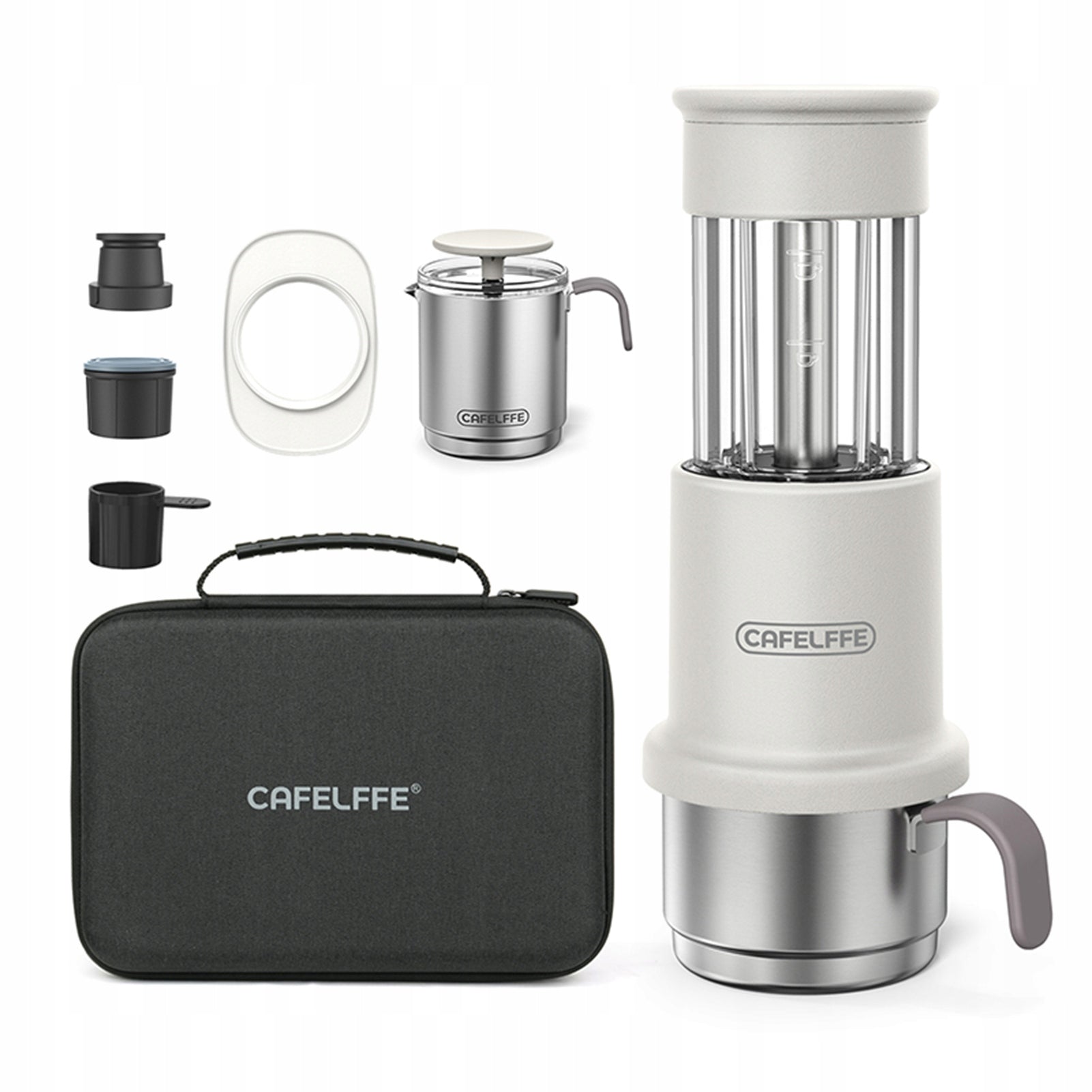 Portable Travel 2-in-1 Coffee Set Compatible with NES Capsules and Coffees
