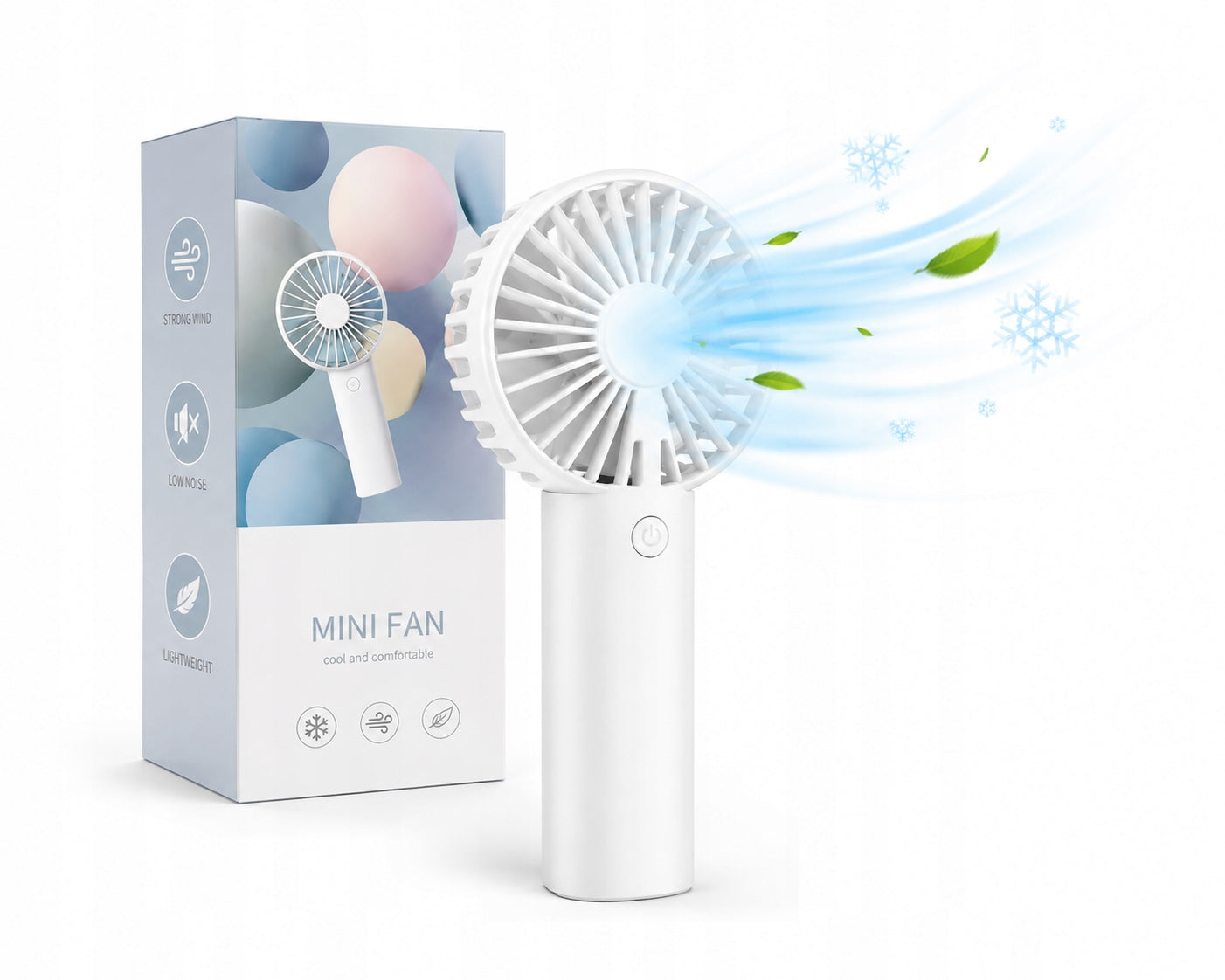Portable USB Handheld Fan Compact Cooling For Summer Air Conditioner