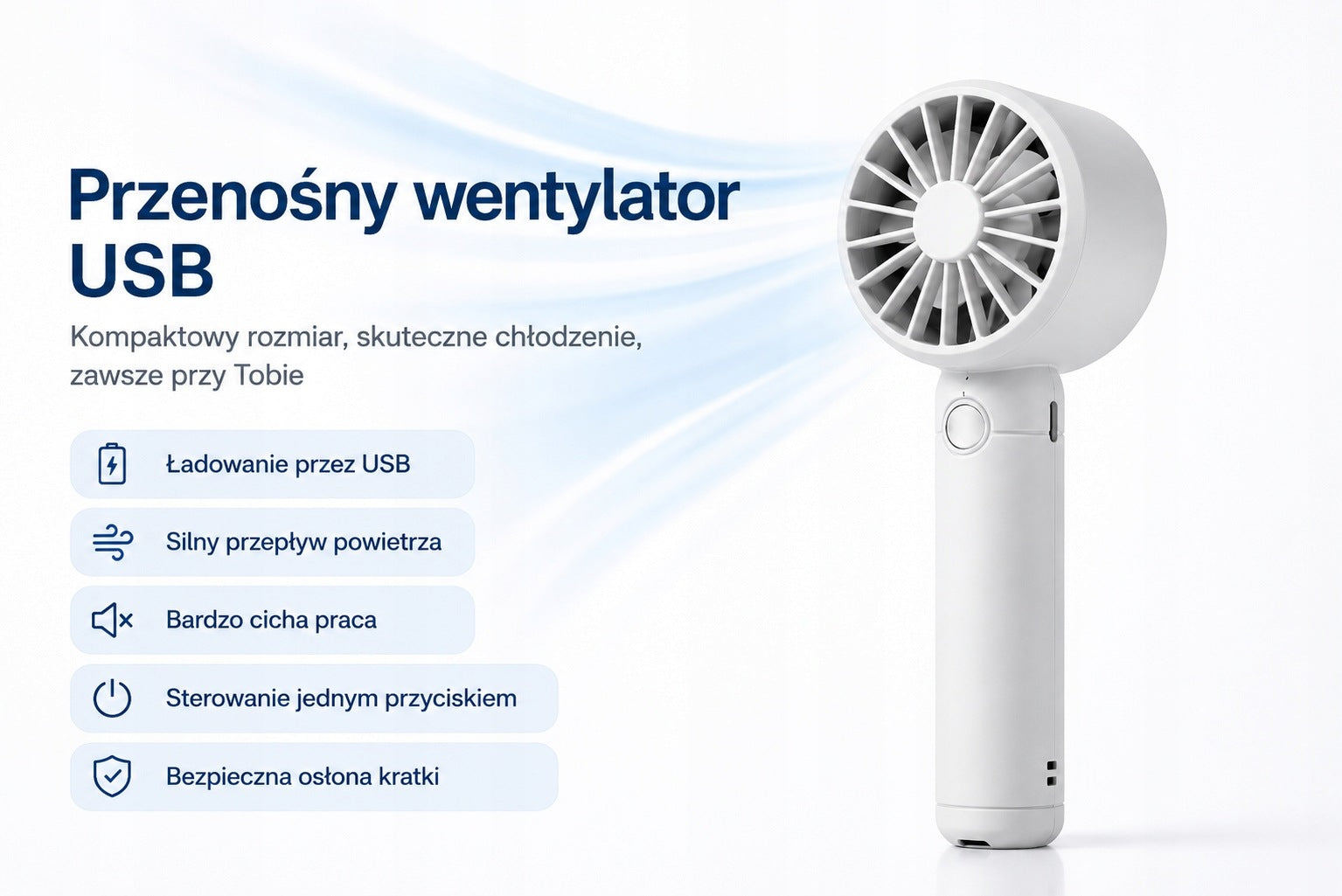 Portable USB Handheld Fan Packaging status original