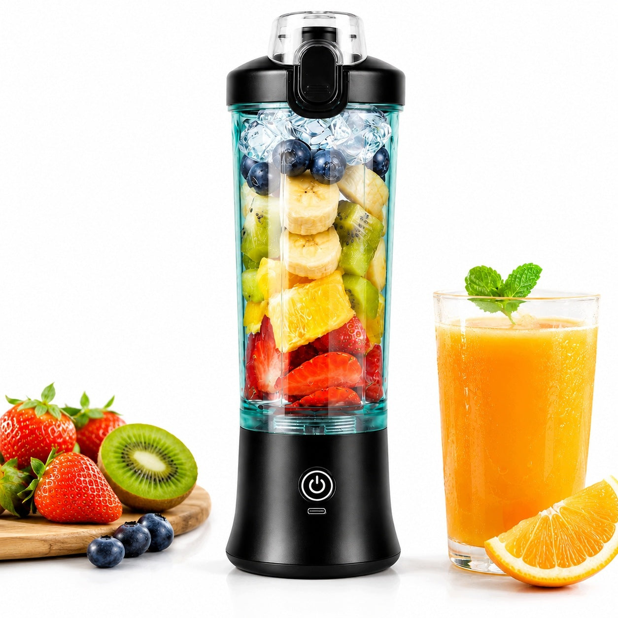 Portable USB Wireless Blender – Perfect for Travel and Smoothie