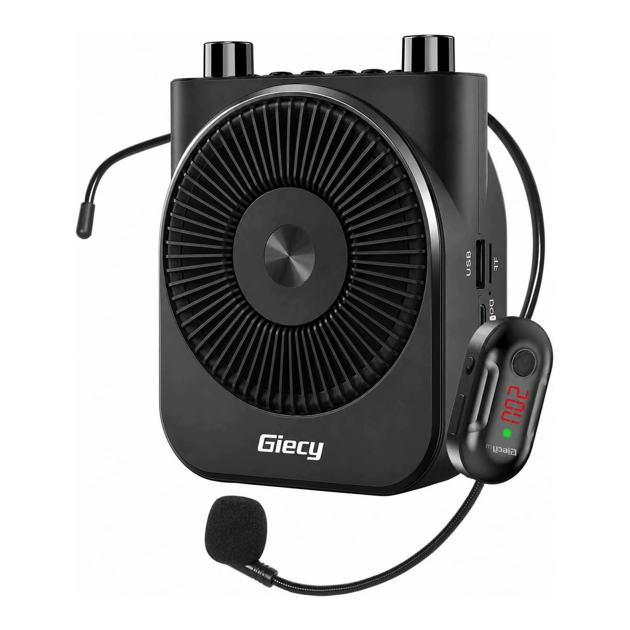 Portable Voice Amplifier with Wireless UHF Microphone for Teaching